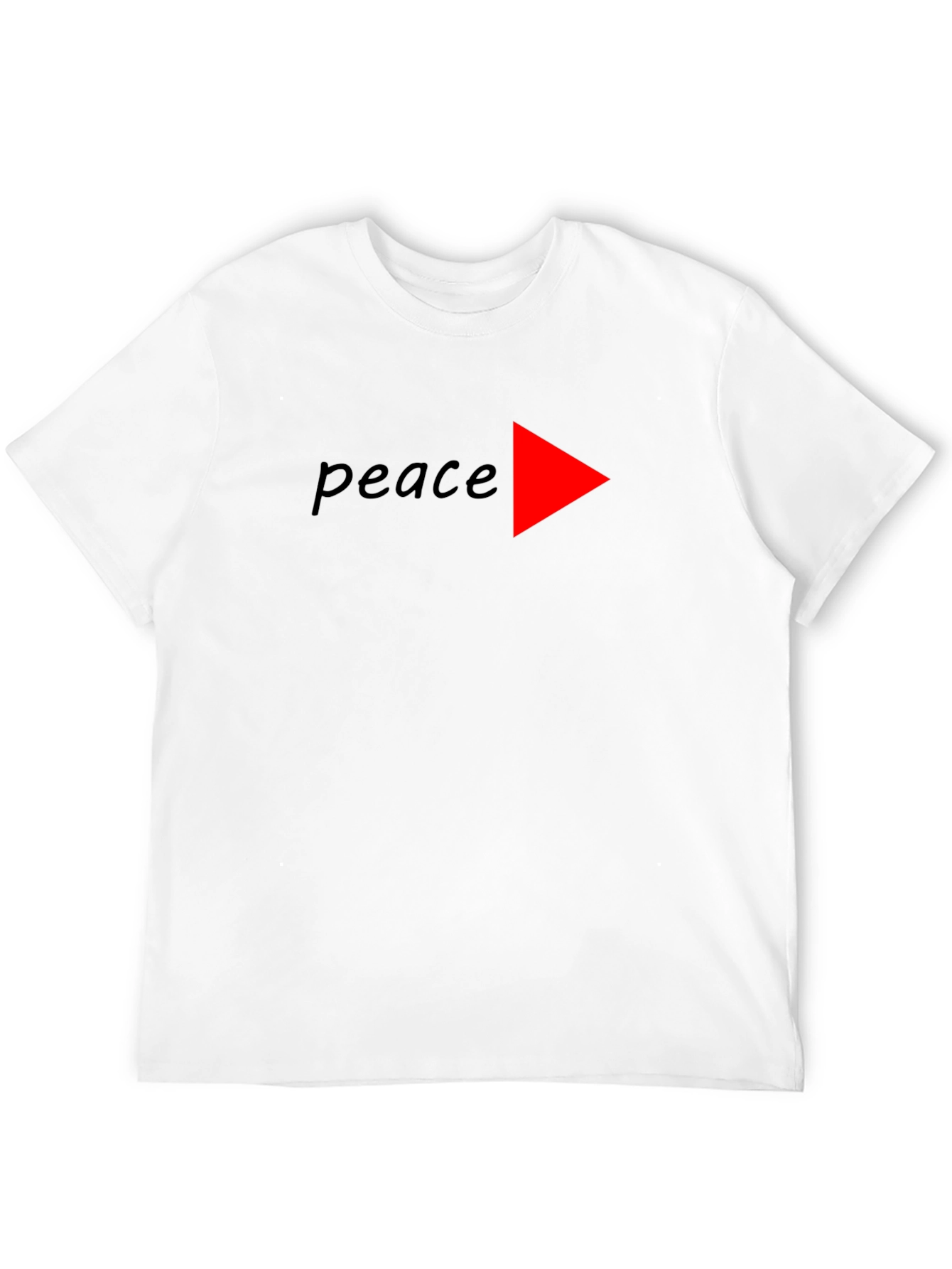 Black Peace Sign T-Shirt - Modern Graphic Tee view 12
