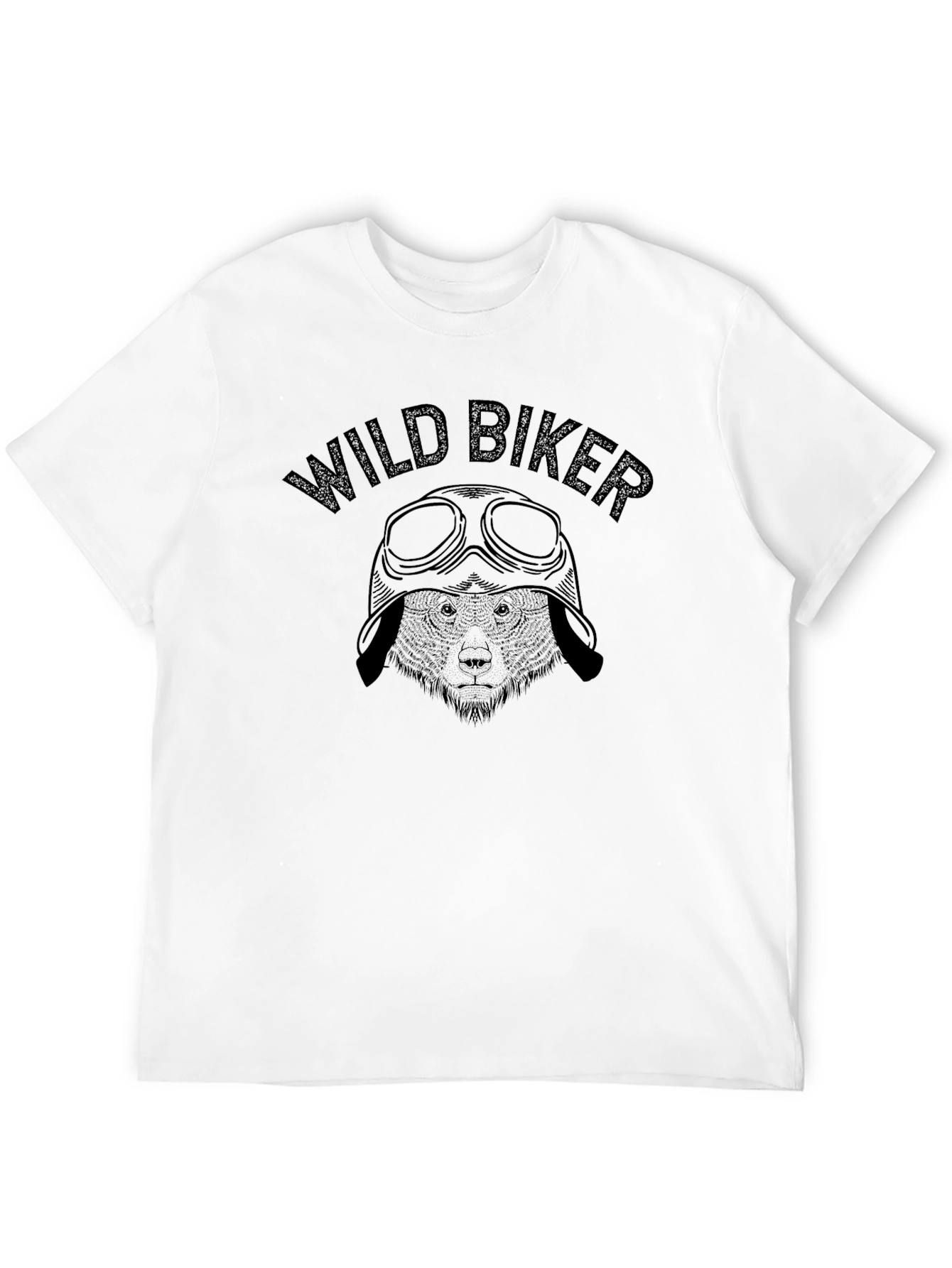 Black Wild Biker Graphic T-Shirt view 12