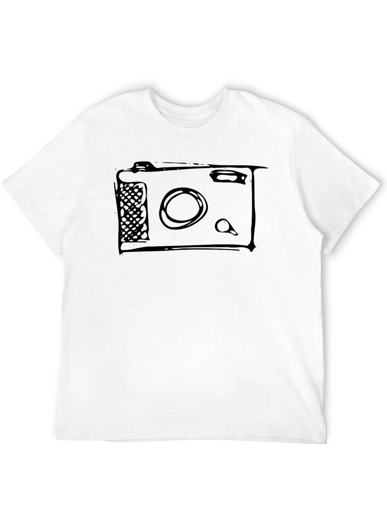 Black Retro Camera Graphic Tee - Cool Vintage Style view 12