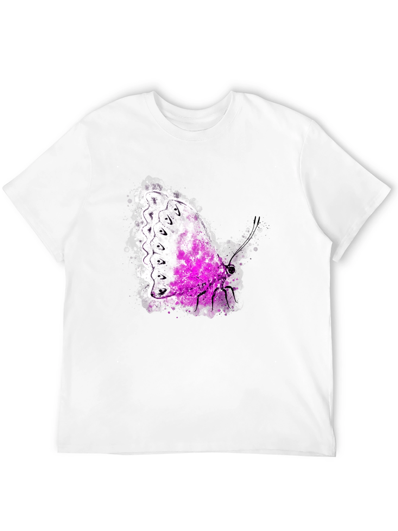 Butterfly Graphic Tee - Men's Black T-Shirt - 12