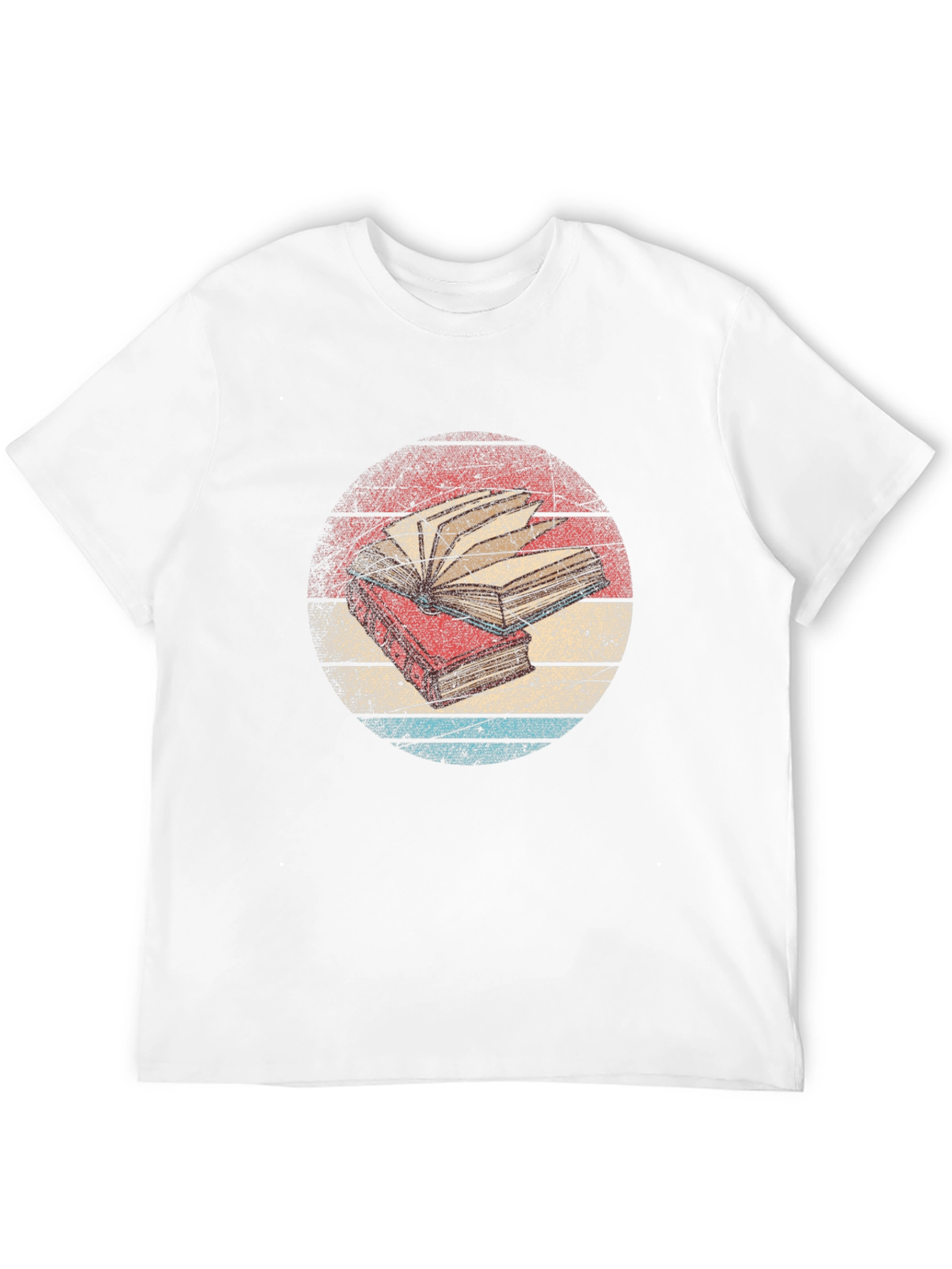 Black Vintage Book Lover T-Shirt - Read On! view 12