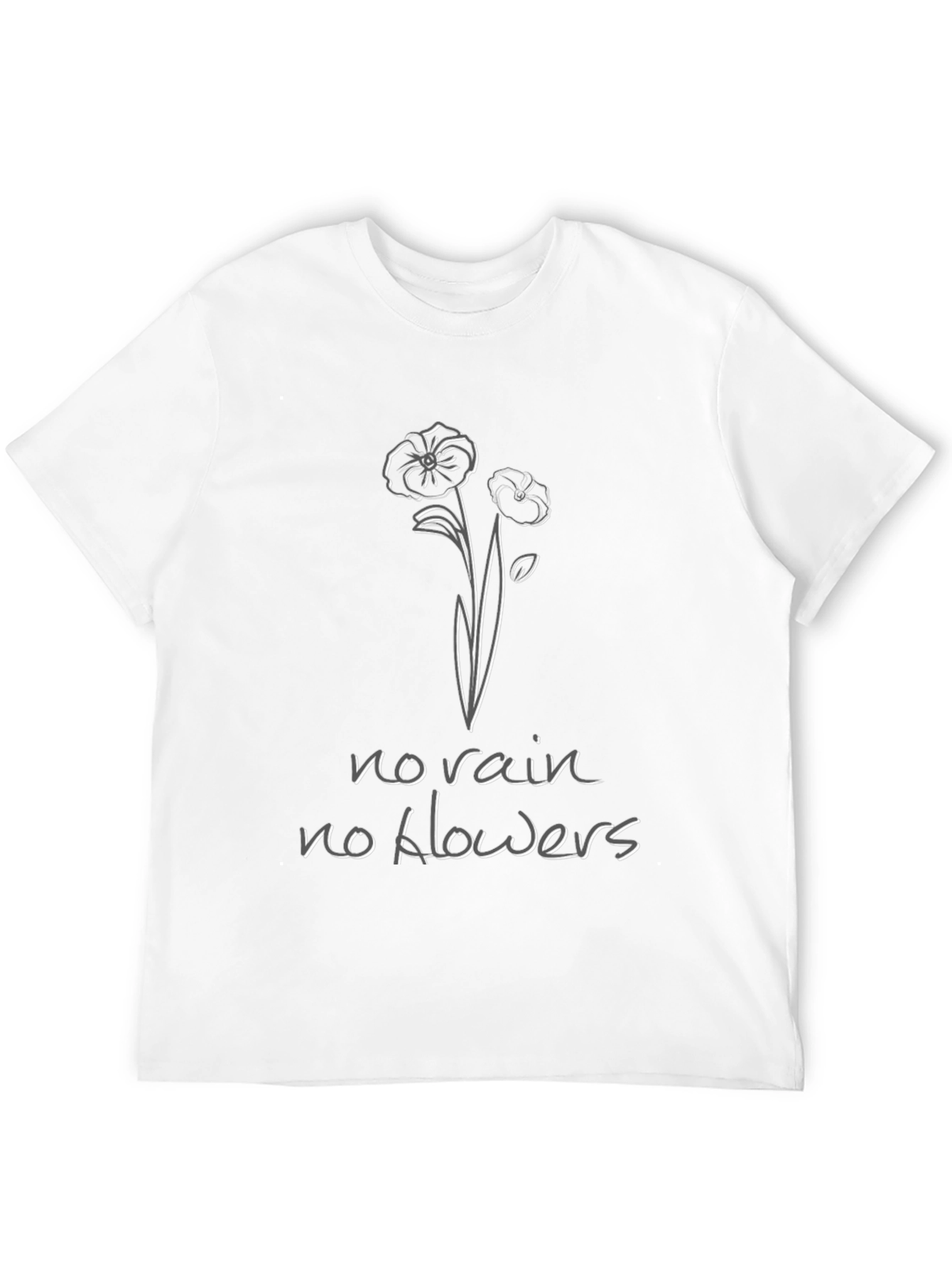 Black No Rain No Flowers Graphic Tee - Black view 12