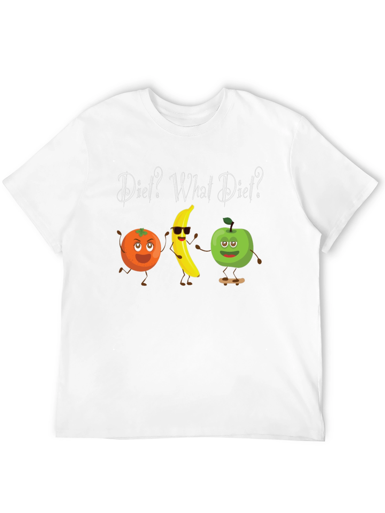 Black Diet? What Diet? Funny Fruit T-Shirt view 12