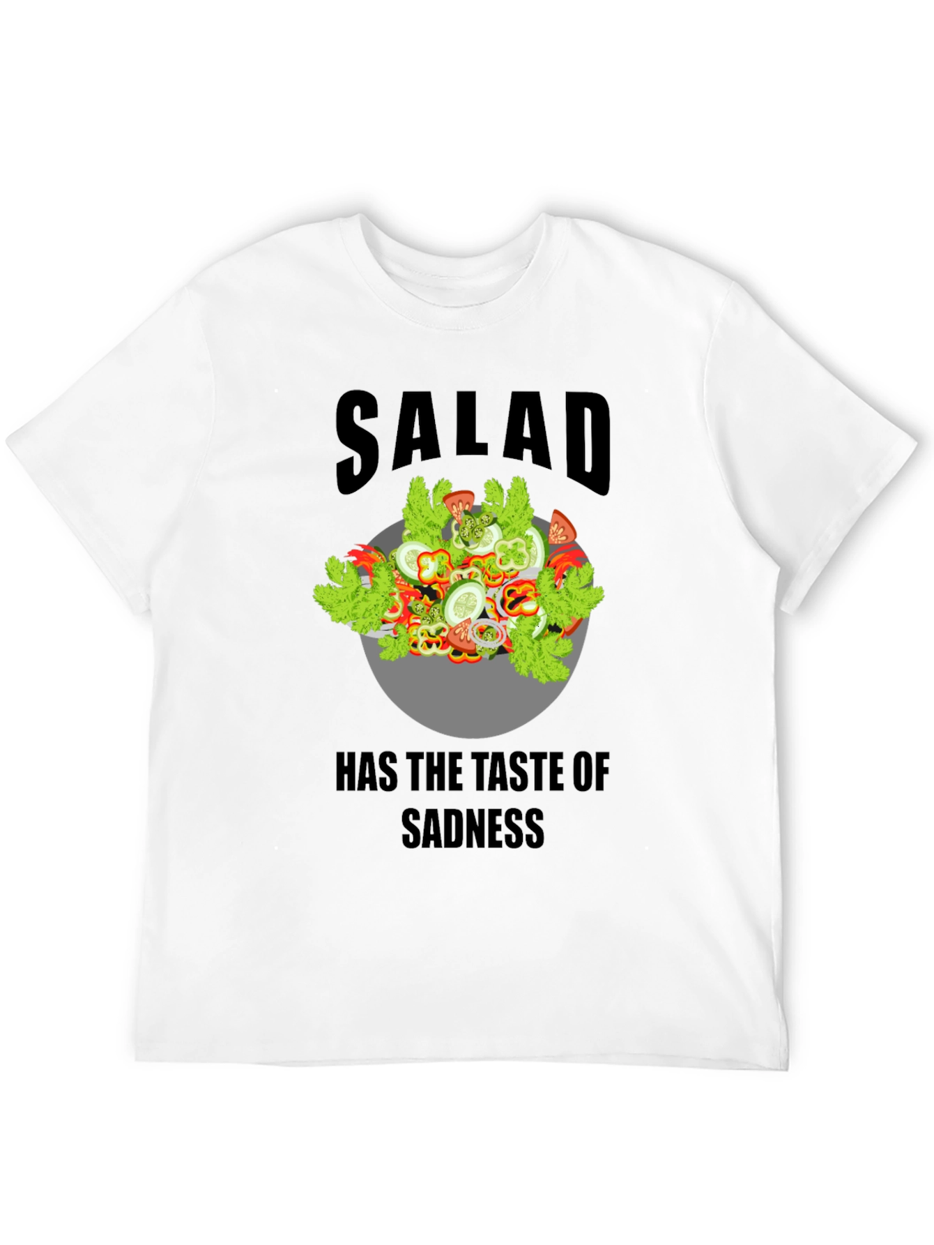 Black Sad Salad Graphic Tee view 12
