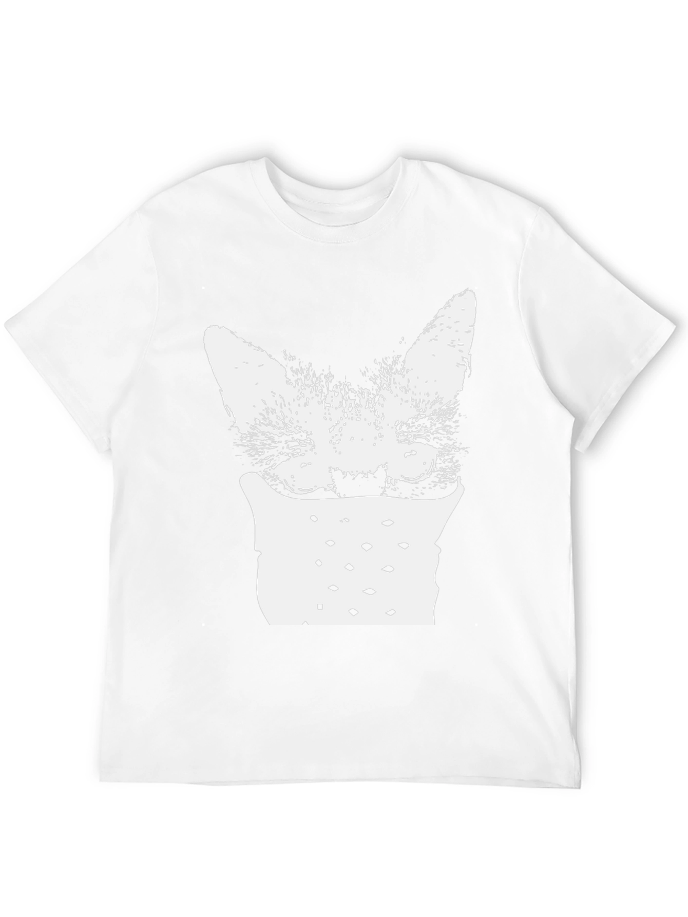 Black Cat Mask Graphic Tee - Black view 12
