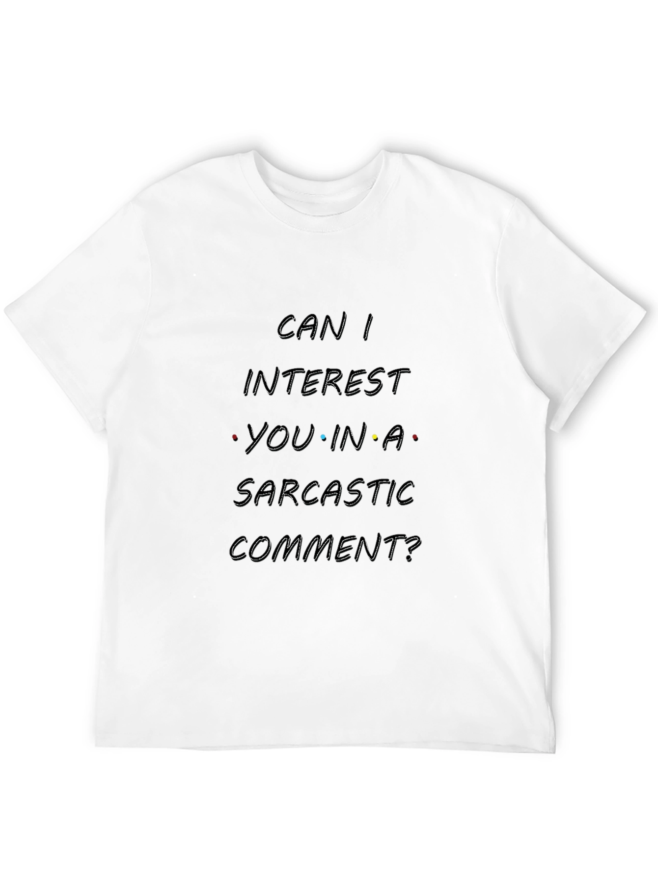 Black Sarcastic Comment T-Shirt - Black view 12