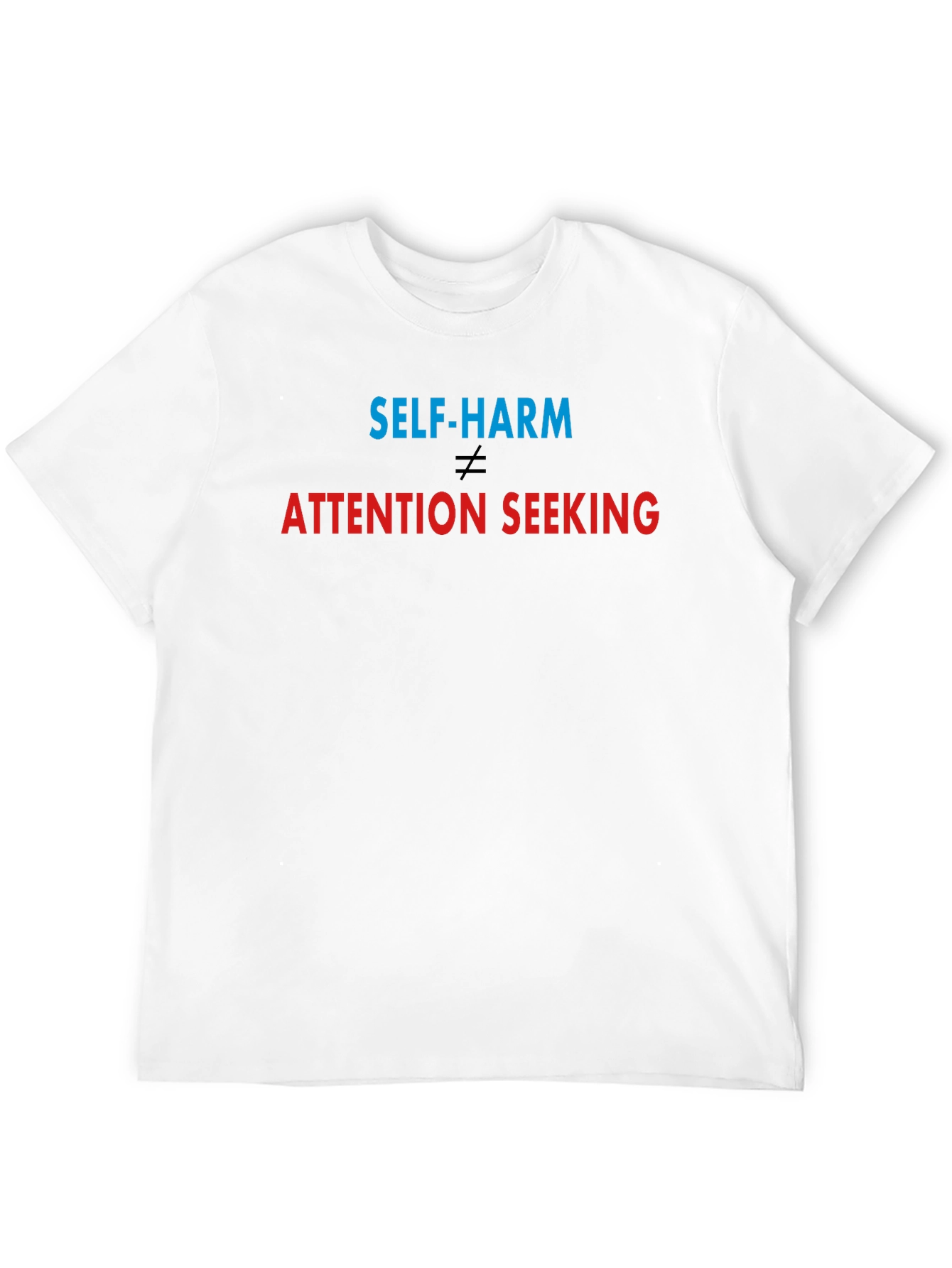 Black Self-Harm is Not Attention Seeking Black Tee view 12