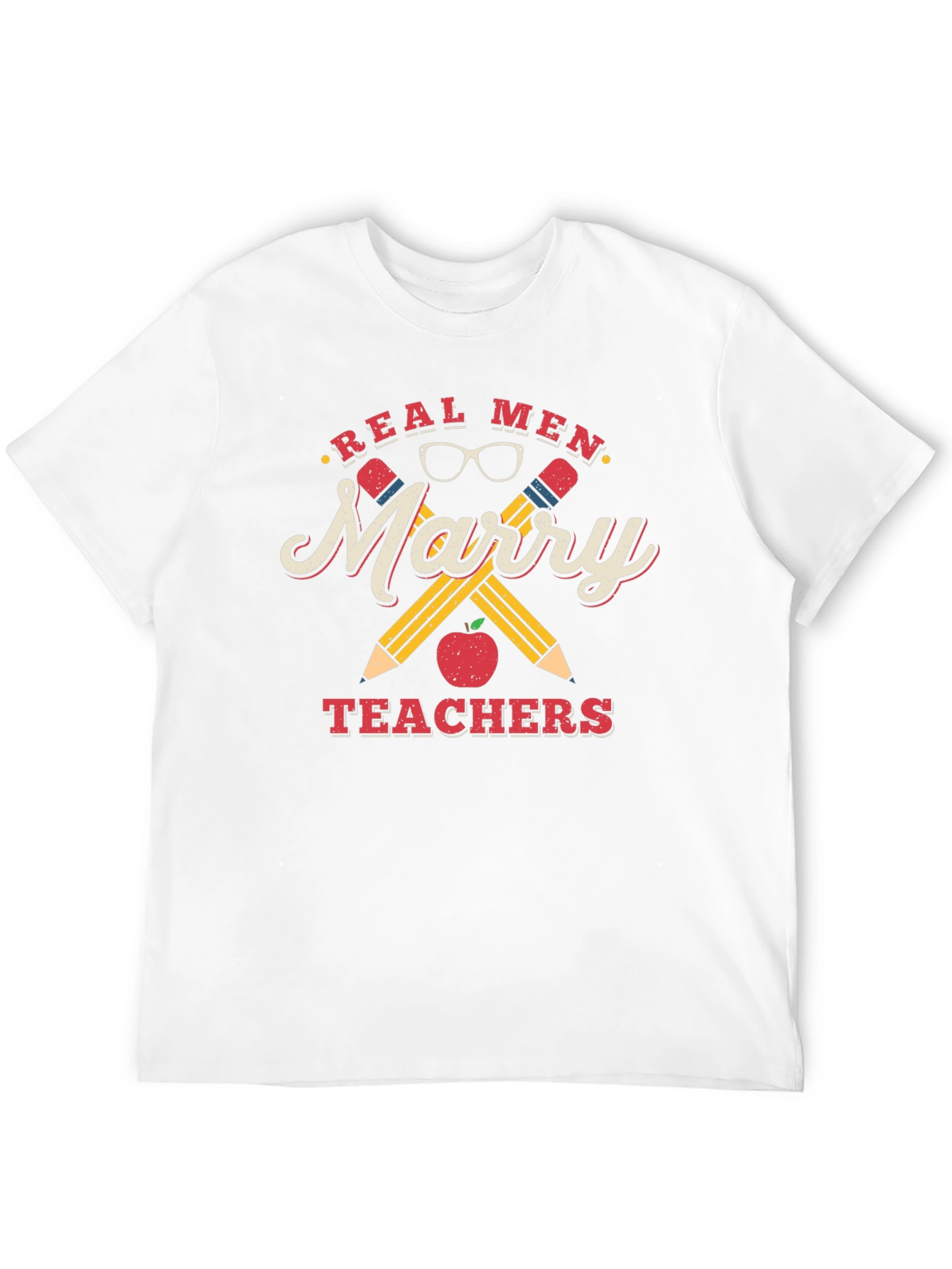 Black Real Men Marry Teachers Graphic Tee view 12