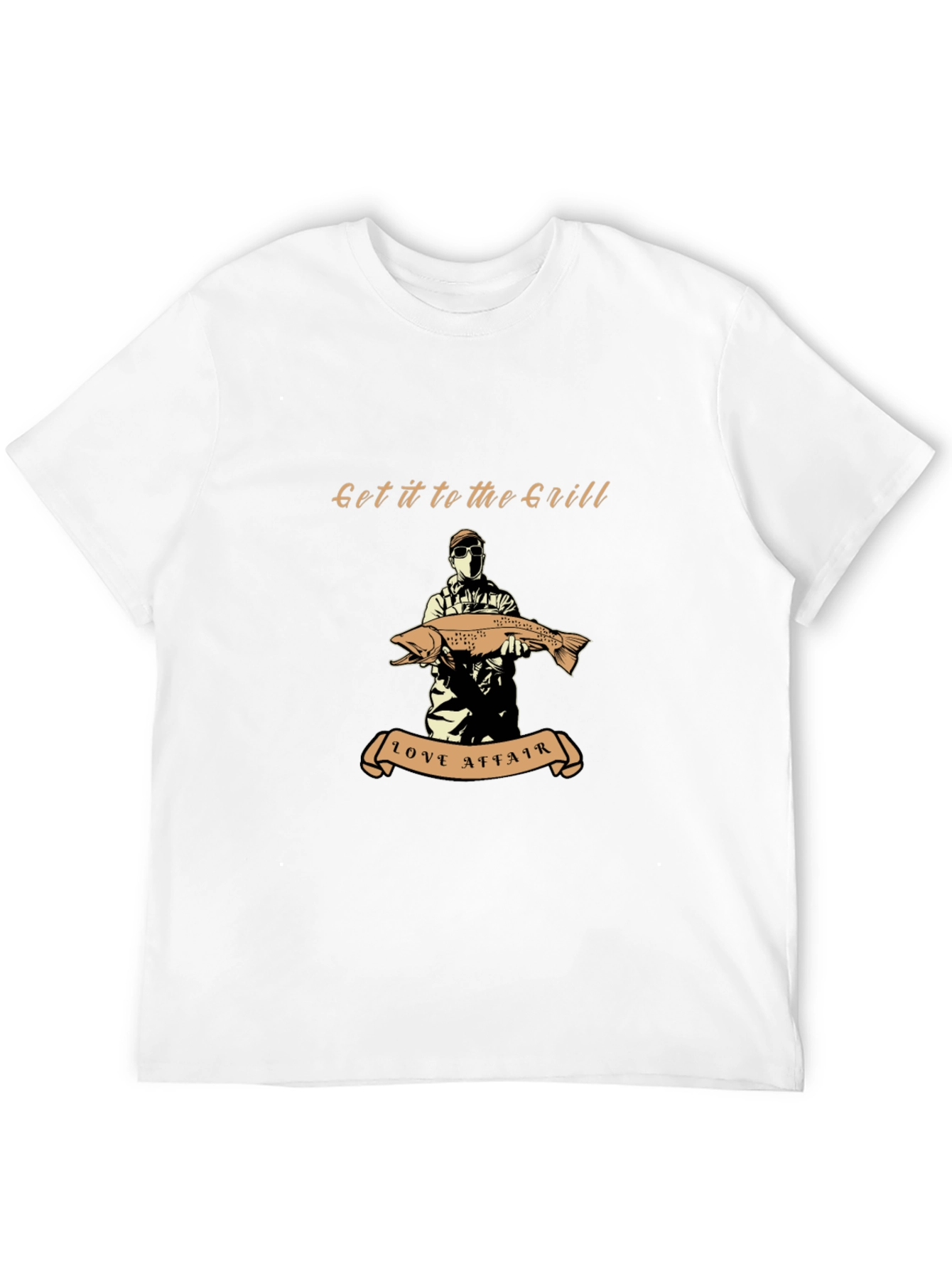 Black Get it to the Grill Fishing T-Shirt view 12