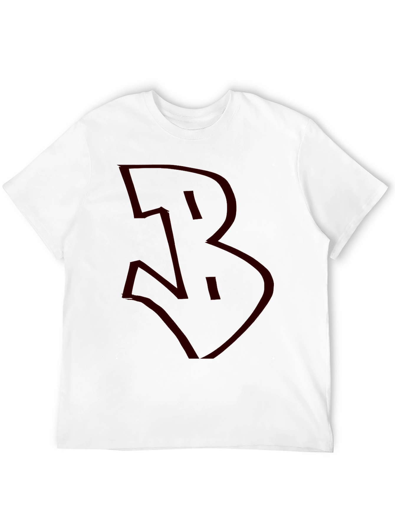 Black Bold Graphic Tee - Red "B" on Black view 12