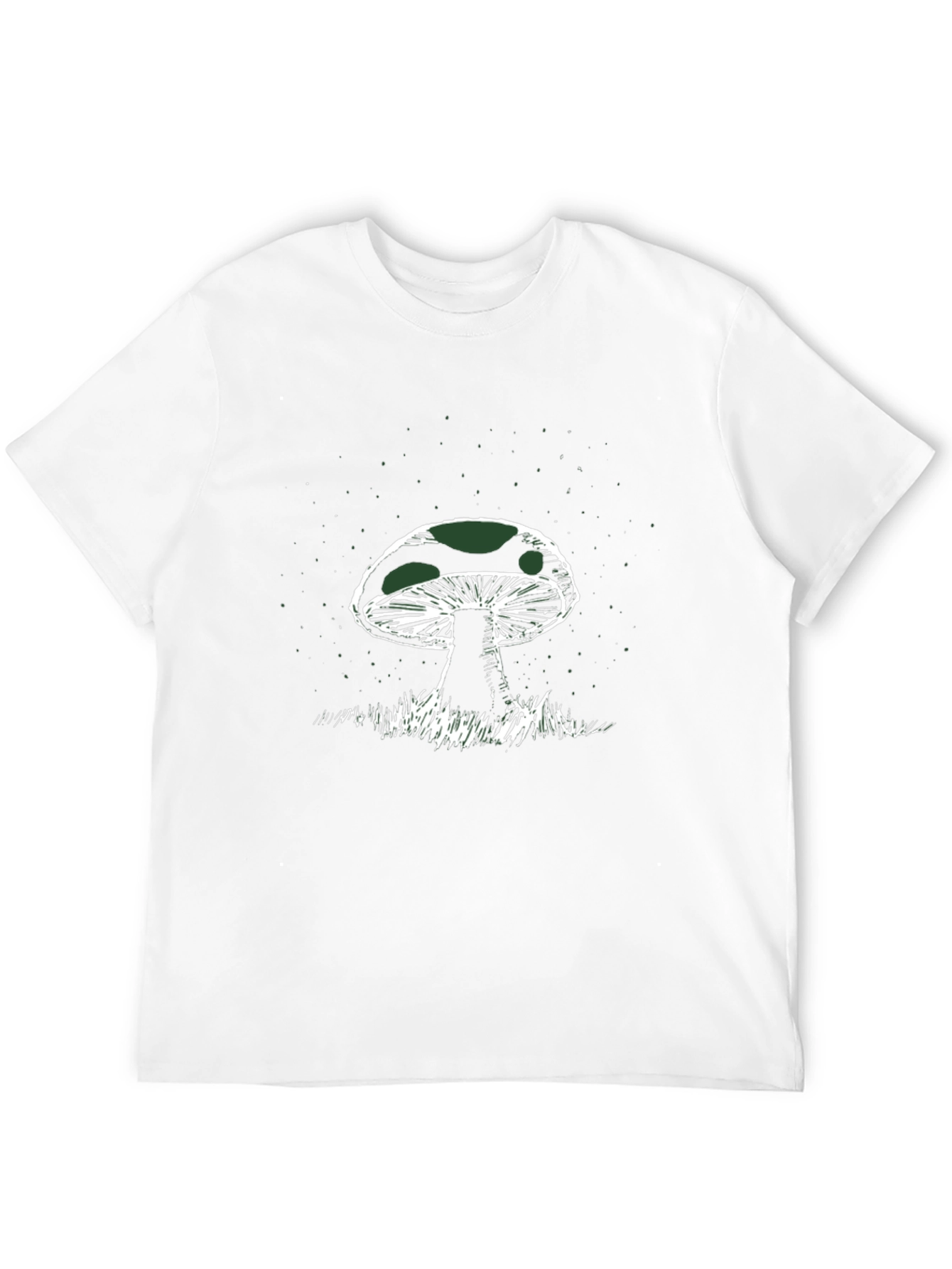 Black Mushroom Graphic T-Shirt - Nature Inspired Tee view 12