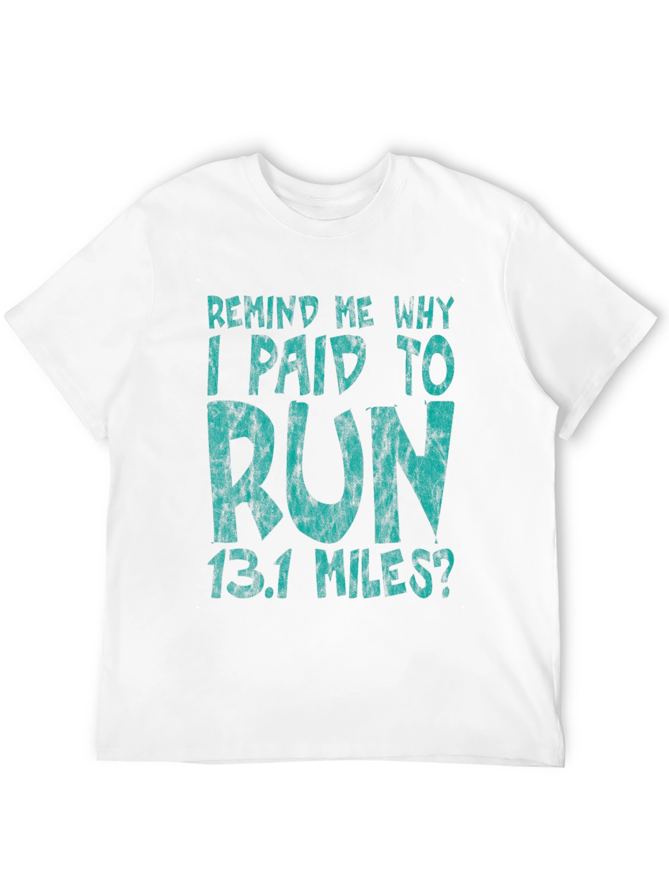 Black Funny Running T-Shirt - 13.1 Miles Half Marathon Tee view 12