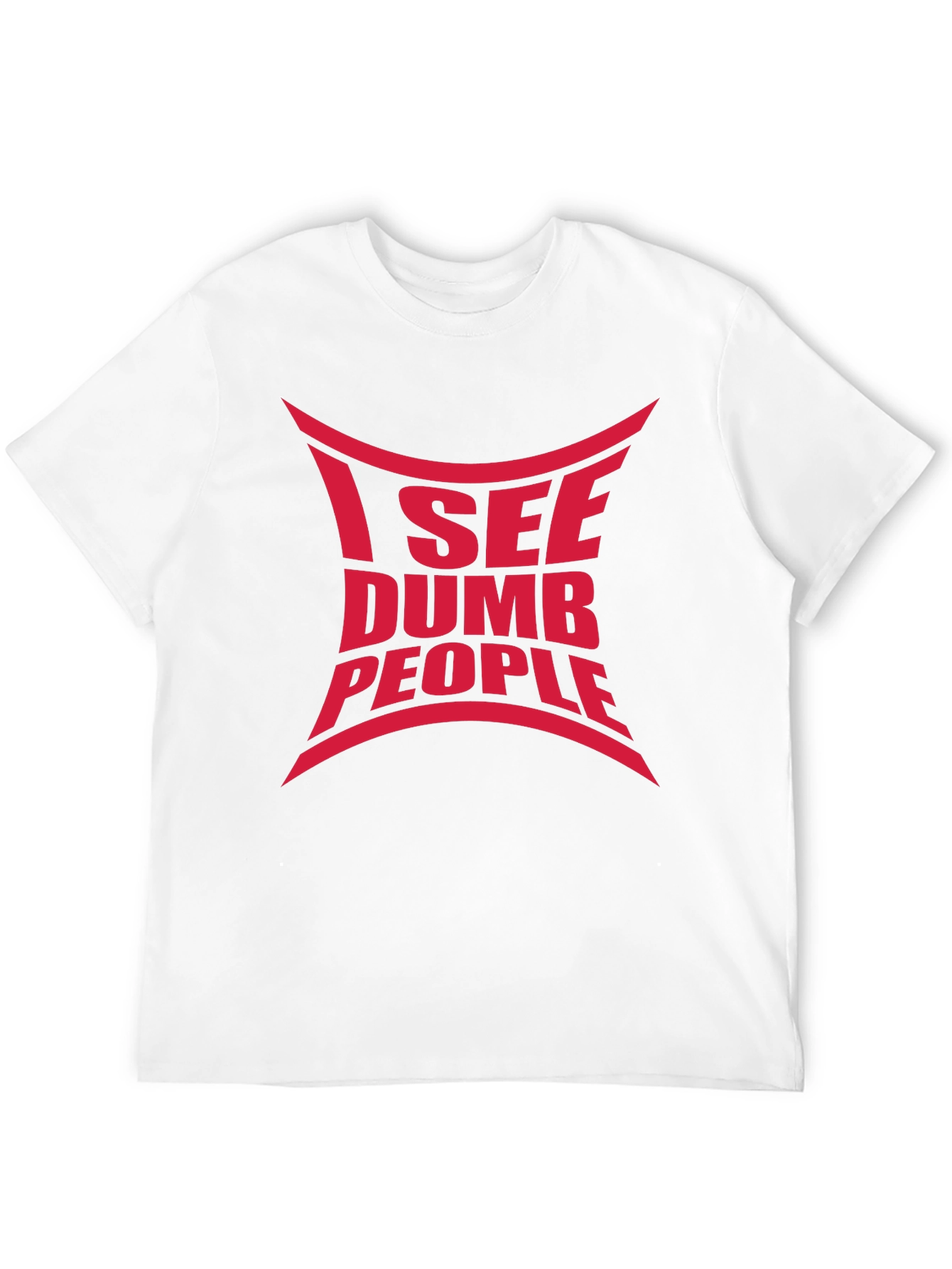 Black I See Dumb People Graphic Tee view 12