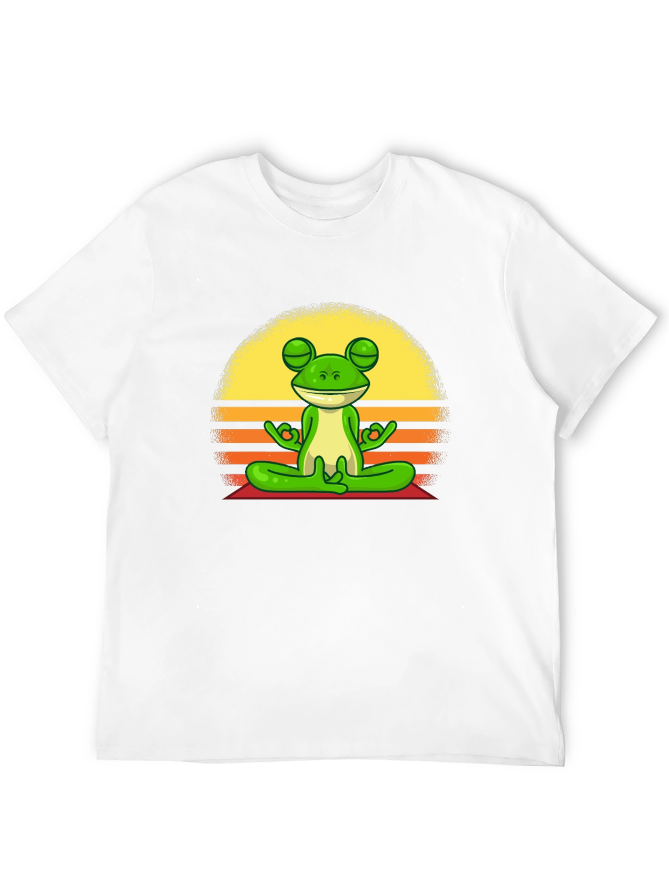 Black Meditating Frog T-Shirt - Zen Vibe Tee view 12