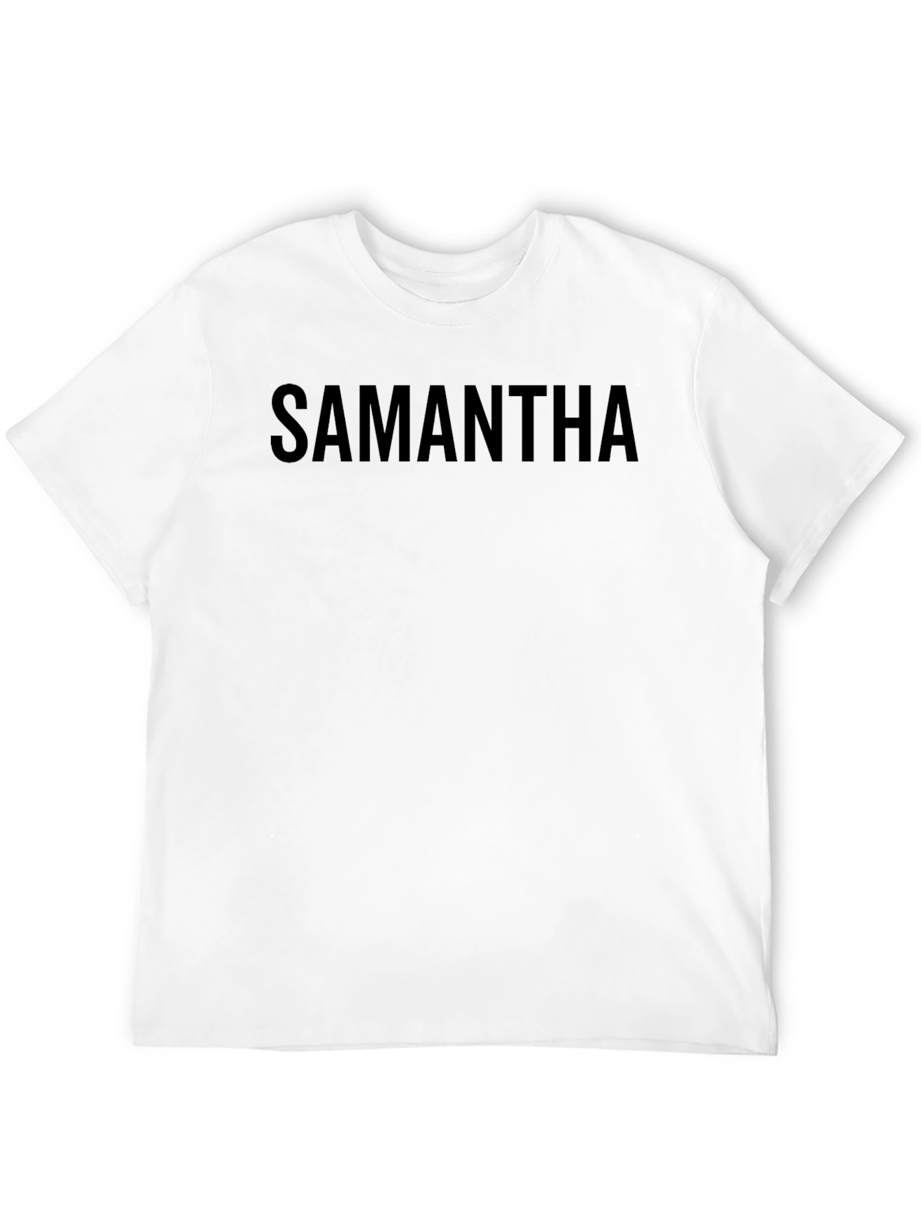 Black Samantha Personalized Black T-Shirt view 12