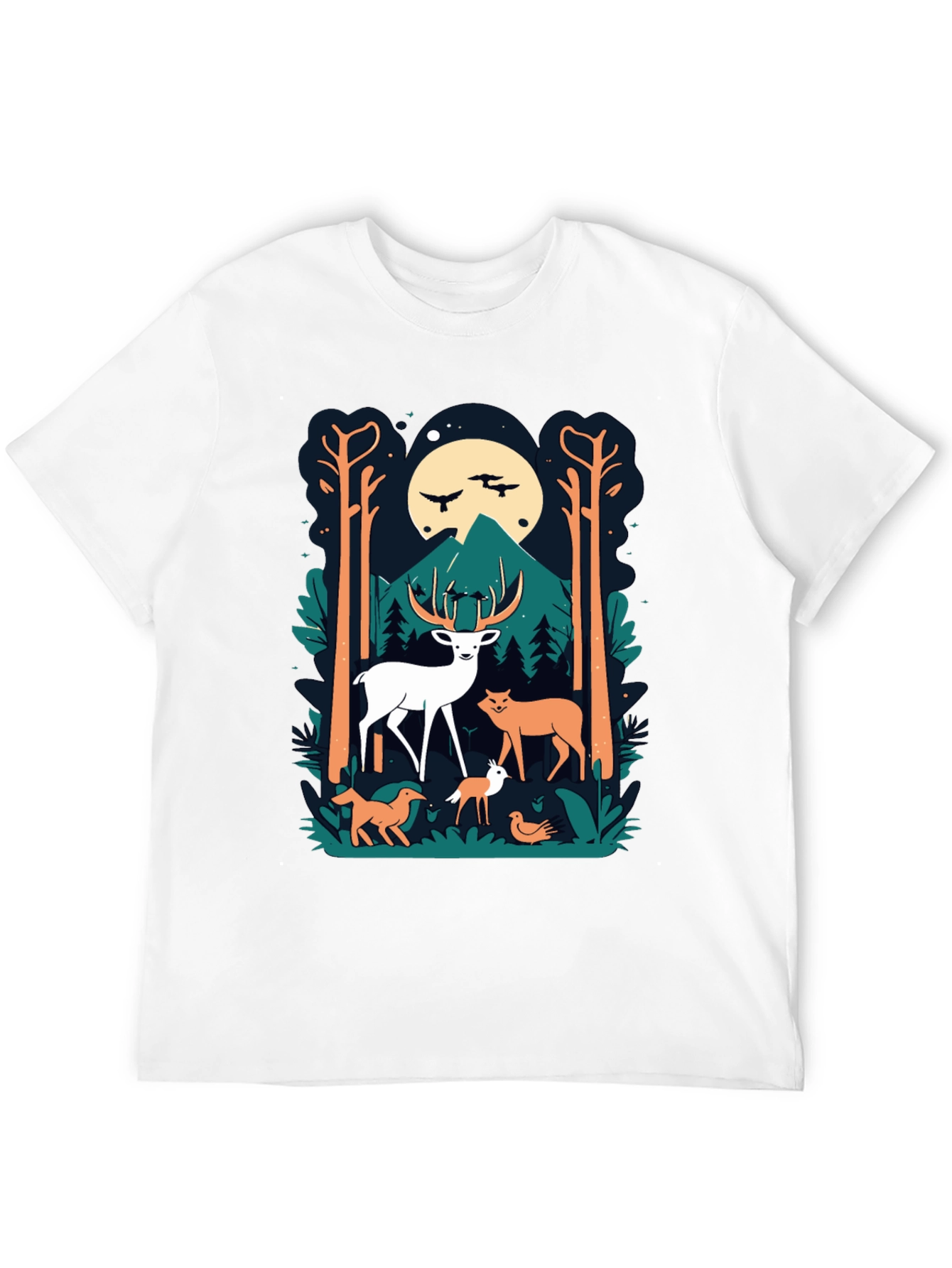 Black Nature Scene Graphic Tee view 12