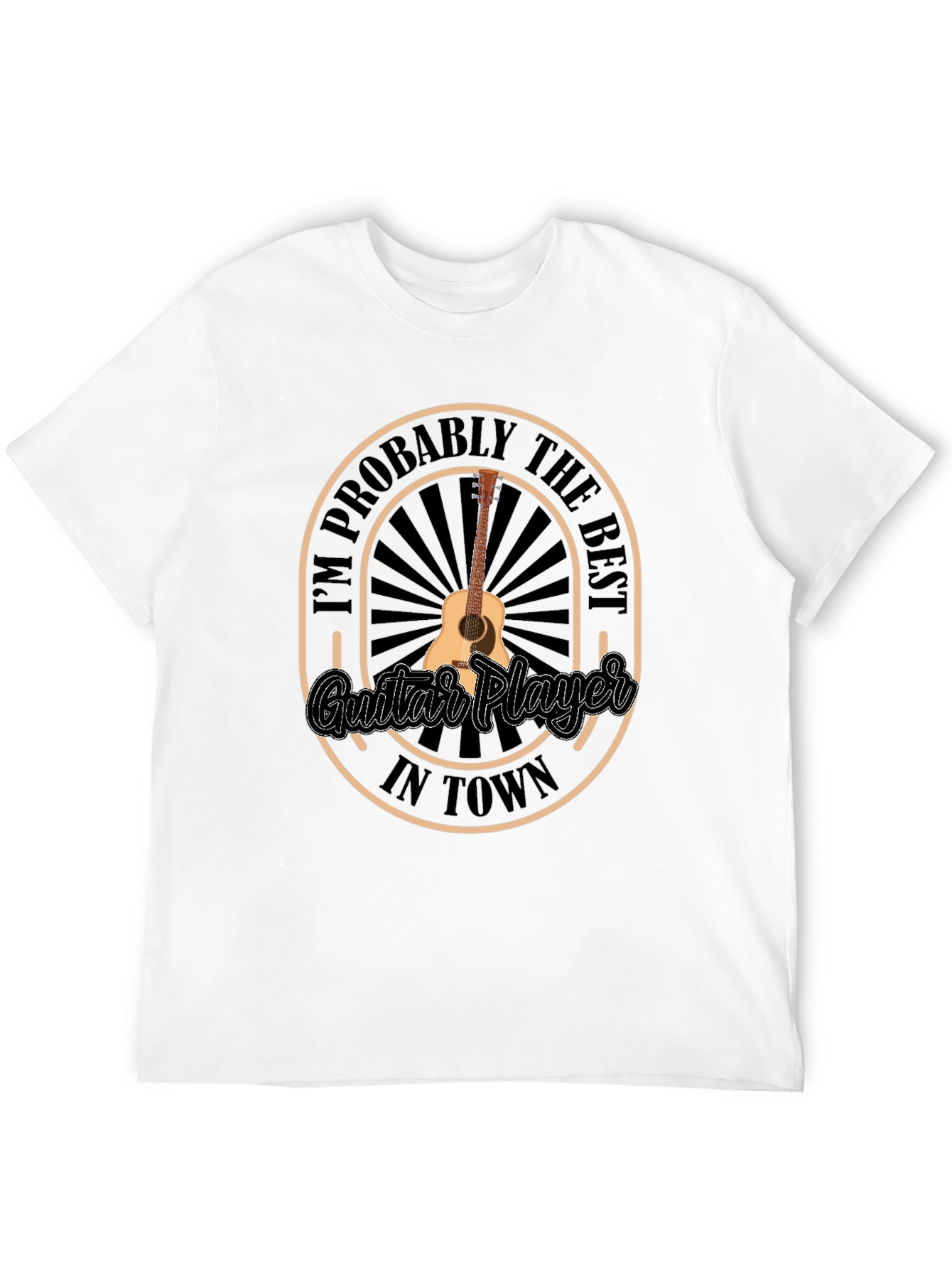 Black Best Guitar Player T-Shirt view 12