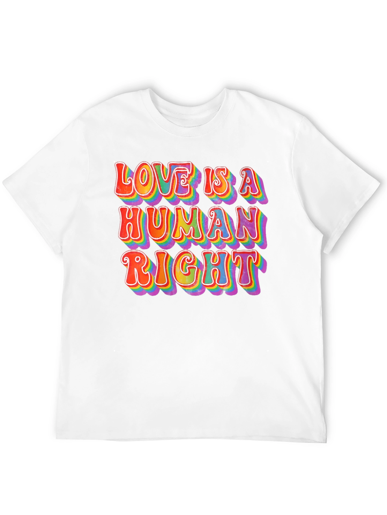 Black Love is a Human Right T-Shirt - Retro LGBT Pride Tee view 12