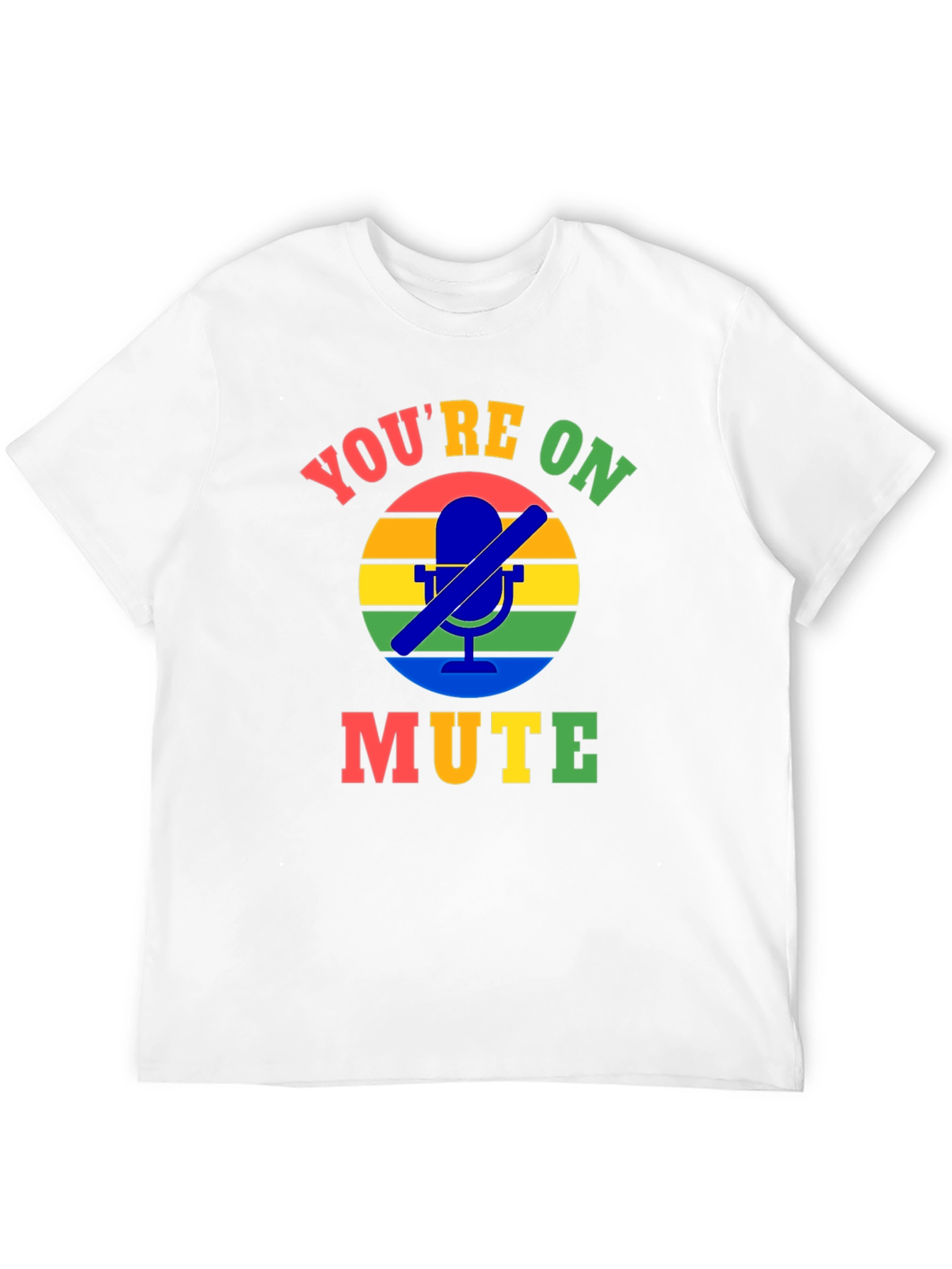 Black You're On Mute T-Shirt - Funny Zoom Call Shirt view 12