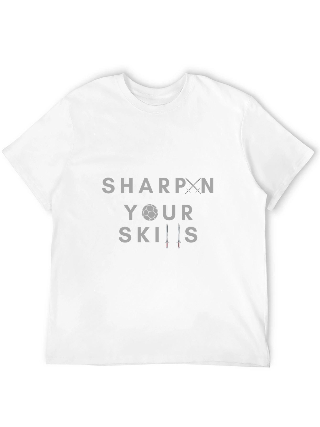 Sharpen Your Skills Graphic Tee - Black Casual Shirt - 12