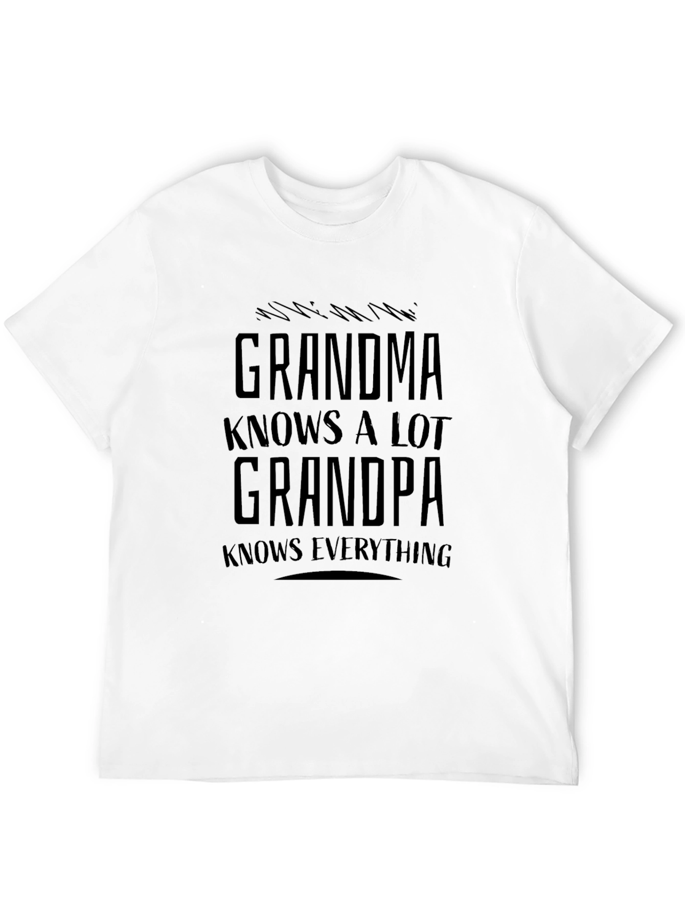 Black Grandma/Grandpa Funny Graphic T-Shirt view 12
