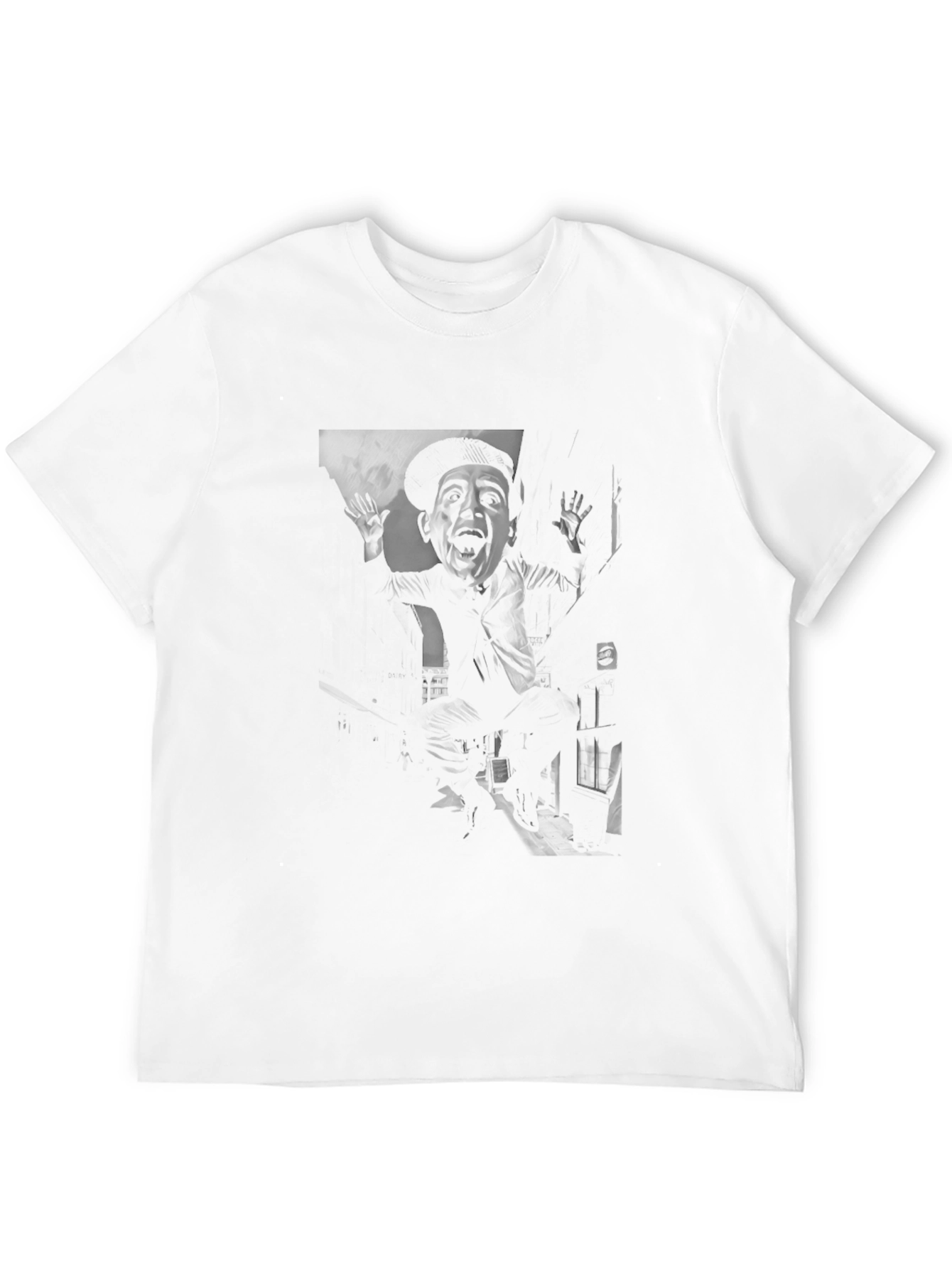 Black Dark Graphic Print Crew Neck T-Shirt view 12