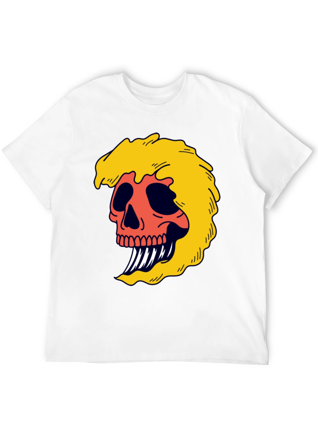 Black Skull Graphic Tee - Bold & Edgy Black T-Shirt view 12