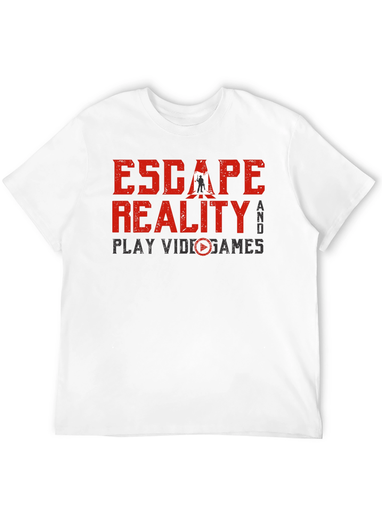 Black Escape Reality Video Game Black T-Shirt view 12
