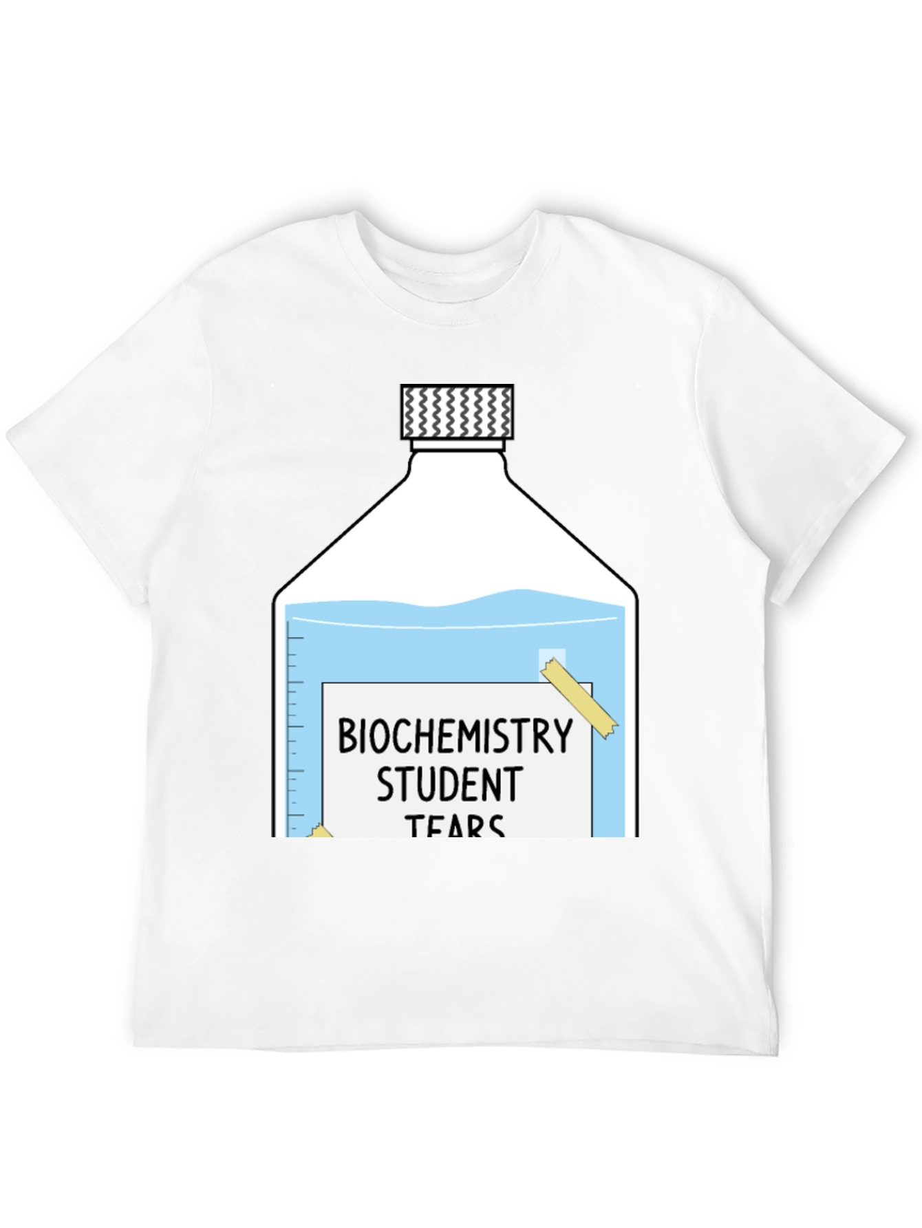 Black Biochemistry Student Tears T-Shirt view 12