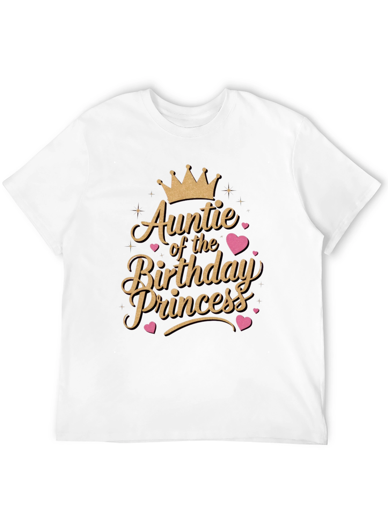 Black Auntie of the Birthday Princess T-Shirt view 12