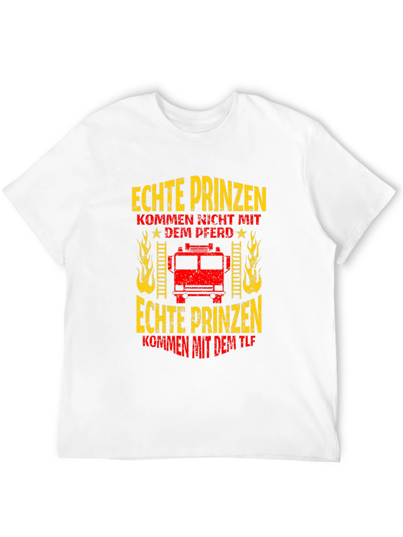 Black Firefighter T-Shirt - Real Princes Come With the TLF view 12