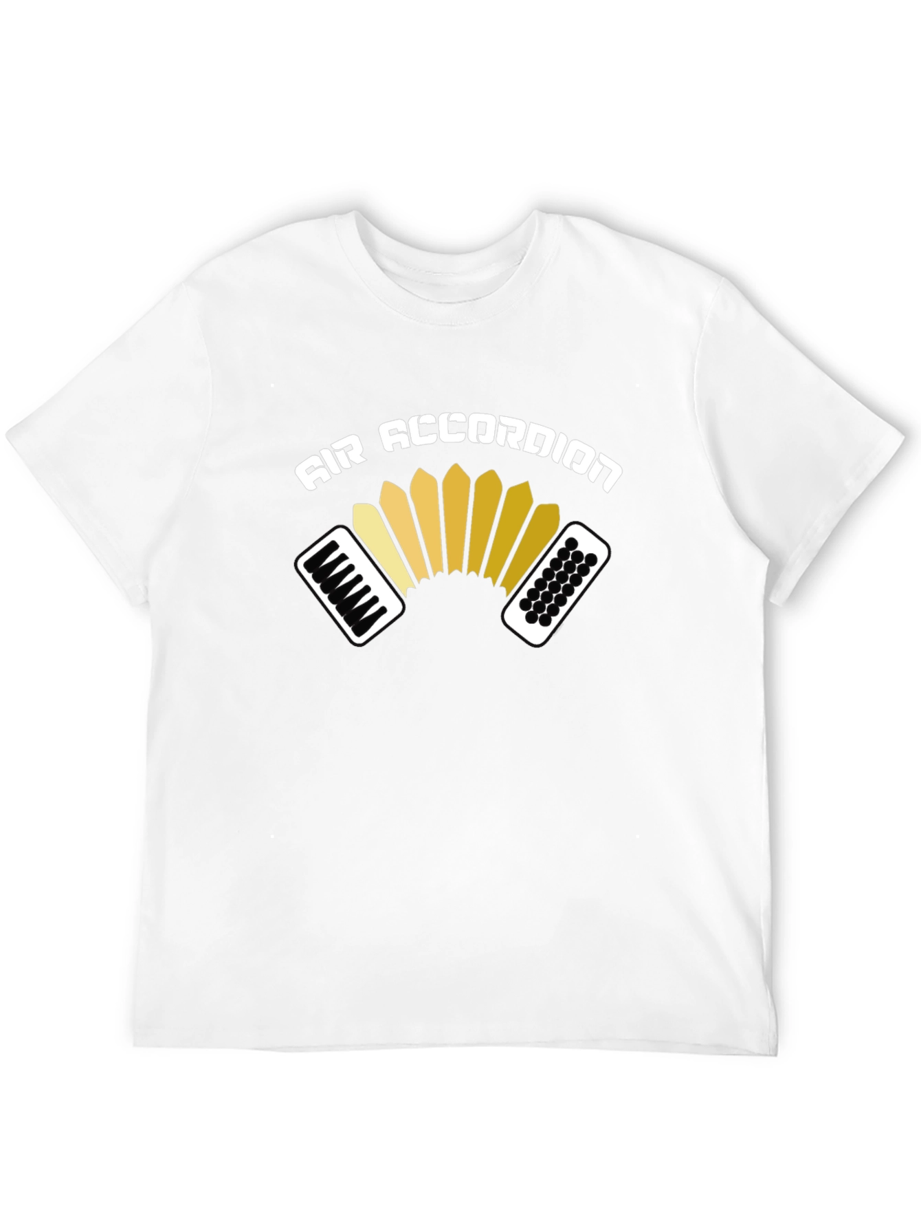 Black Air Accordion Black T-Shirt - Musical Humor Tee view 12