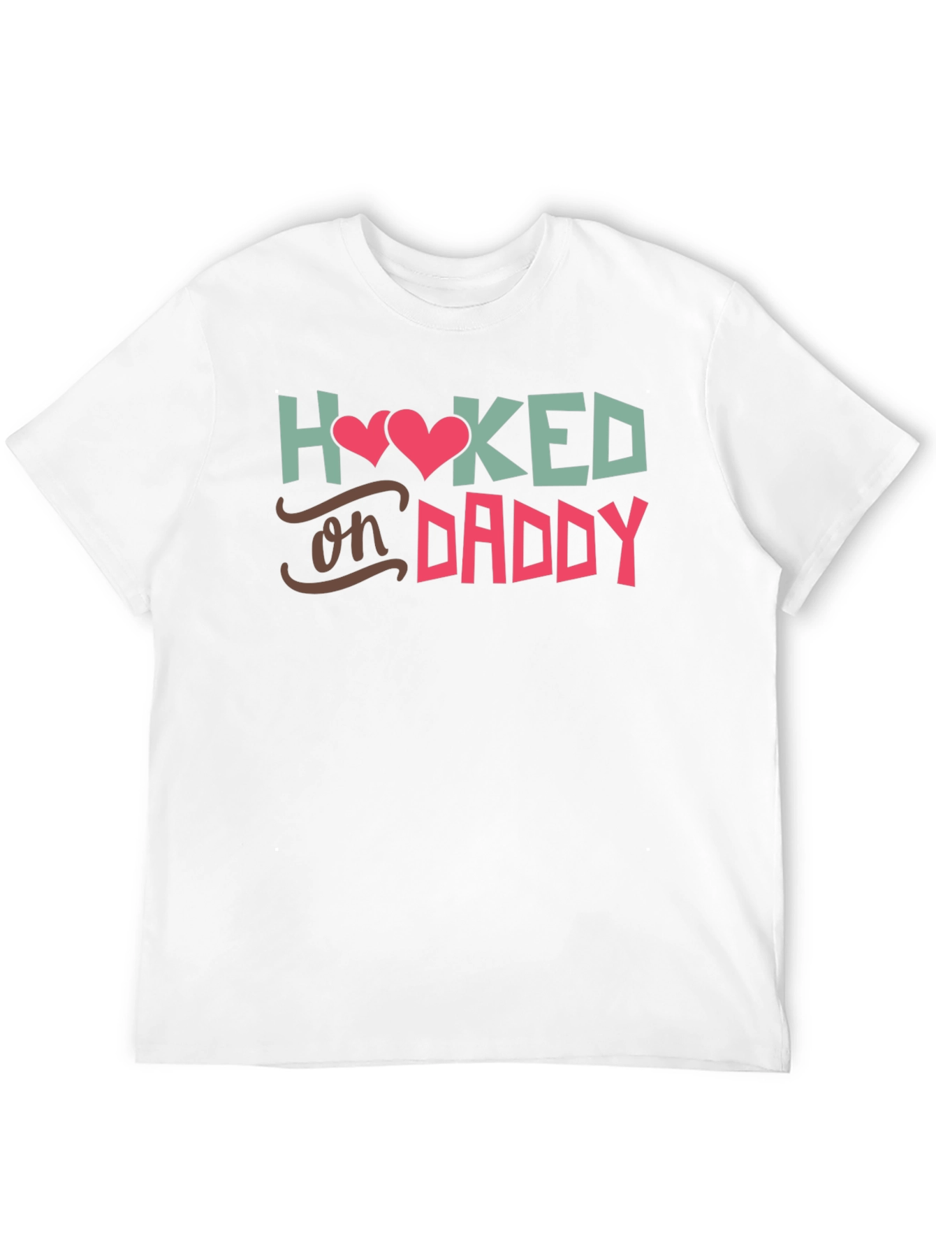 Black Hooked On Daddy - Black T-Shirt view 12