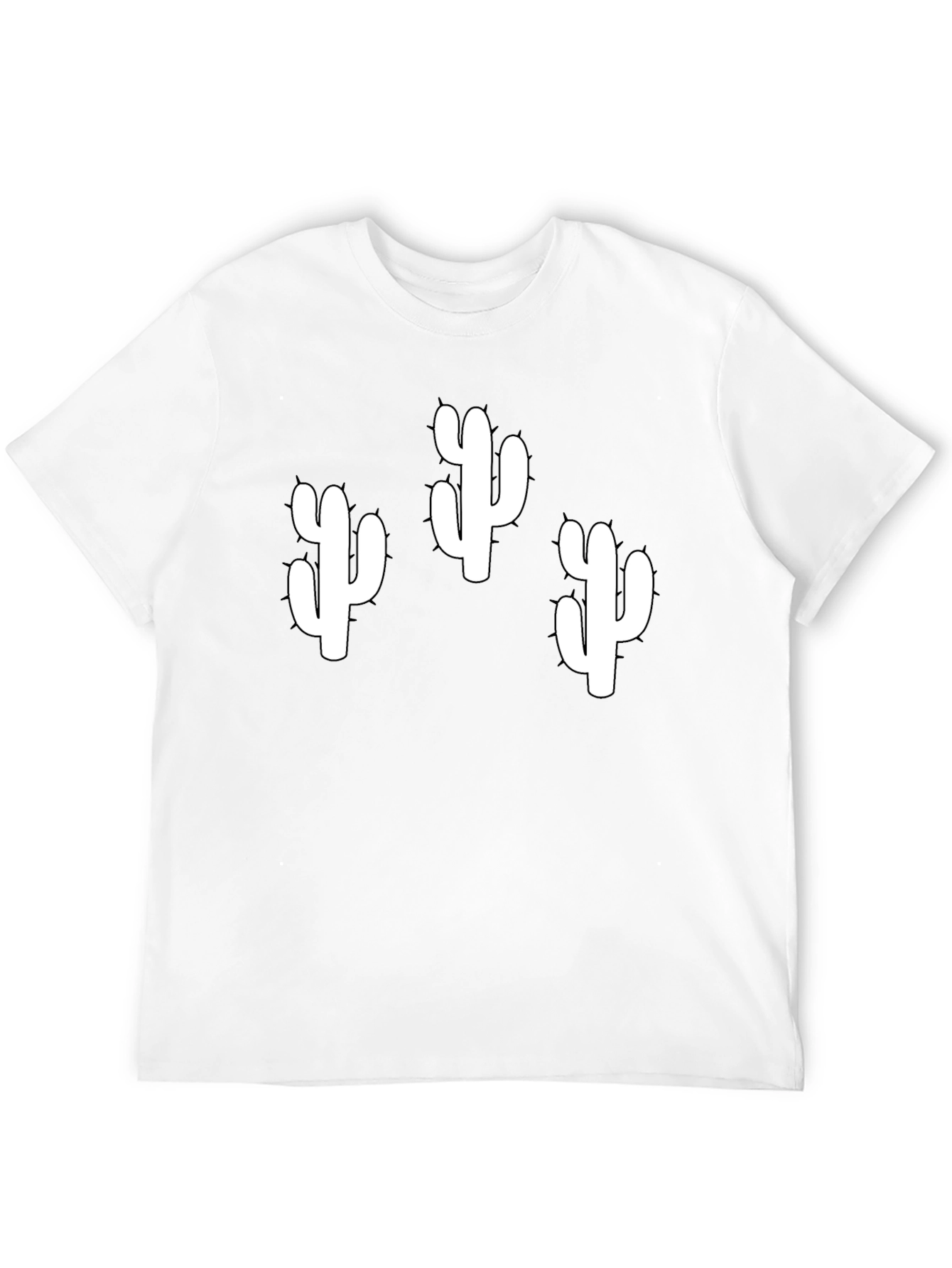 Black Cactus Graphic T-Shirt - Black Cotton Tee view 12