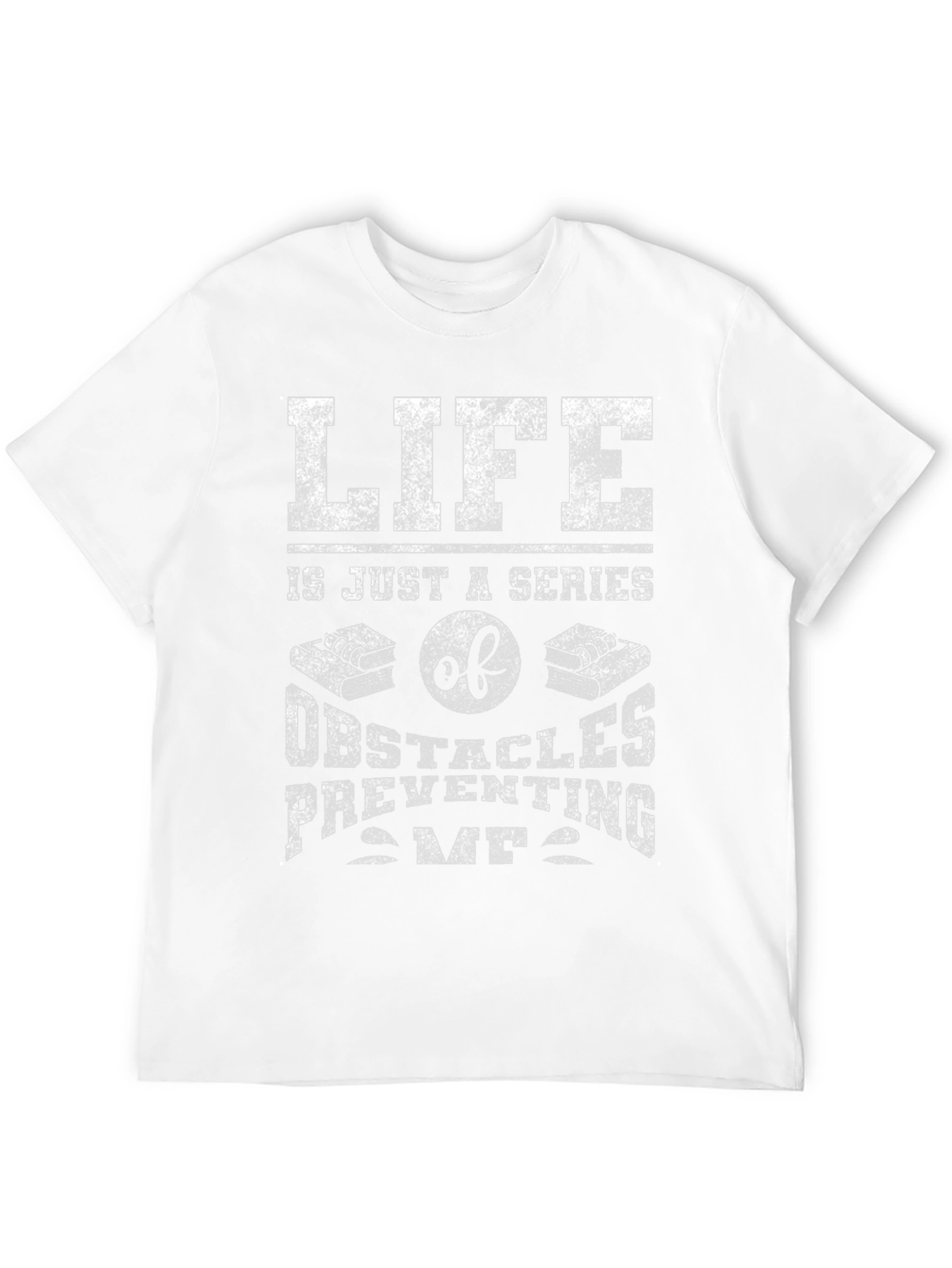Black Life Obstacles Graphic Tee - Funny Novelty Shirt view 12