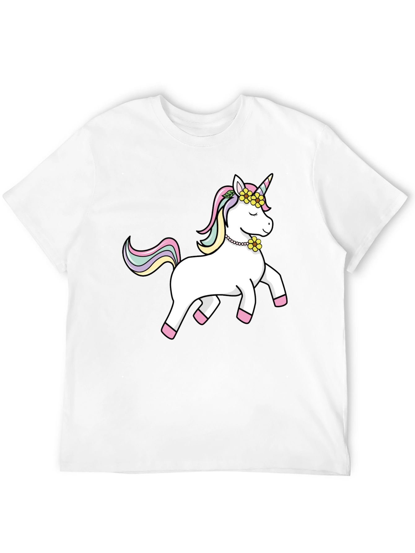 Black Unicorn Graphic Tee - Black Cotton Casual Shirt view 12