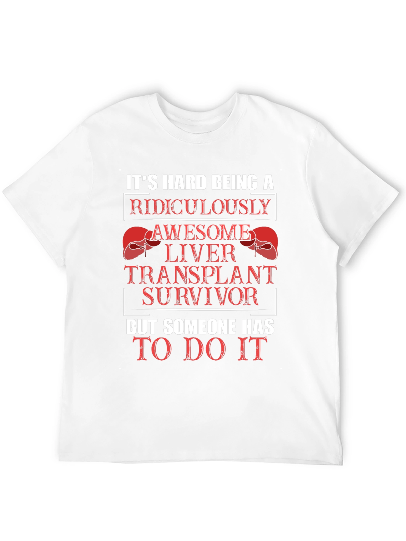 Black Funny Liver Transplant Survivor Graphic T-Shirt view 12