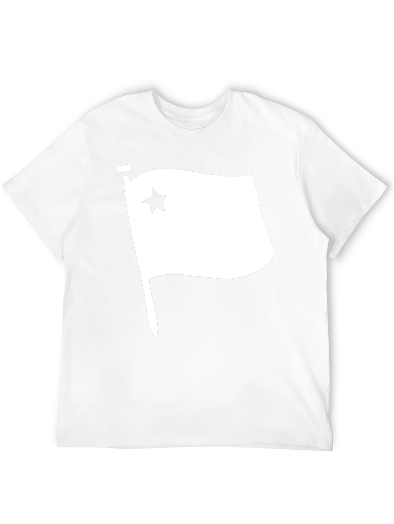 Black Star Flag Graphic T-Shirt - Black Cotton Tee view 12