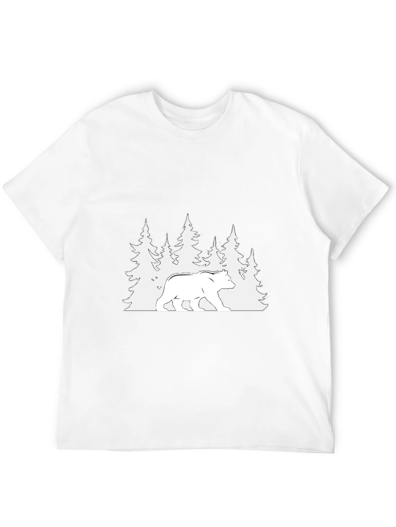 Black Bear & Forest Graphic Tee - Nature Lover Apparel view 12