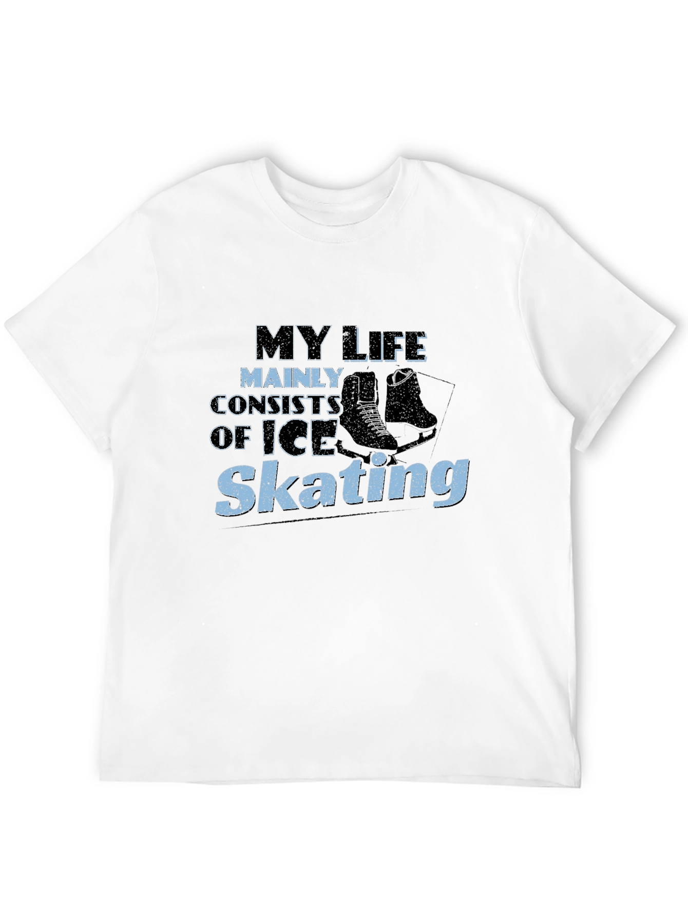 Black Ice Skating T-Shirt - My Life Skating Tee view 12