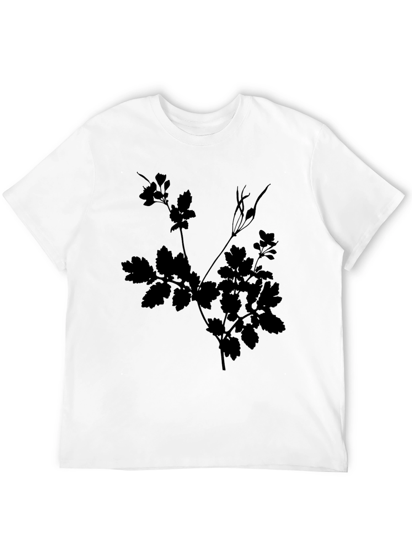 Black Botanical Silhouette Tee view 12