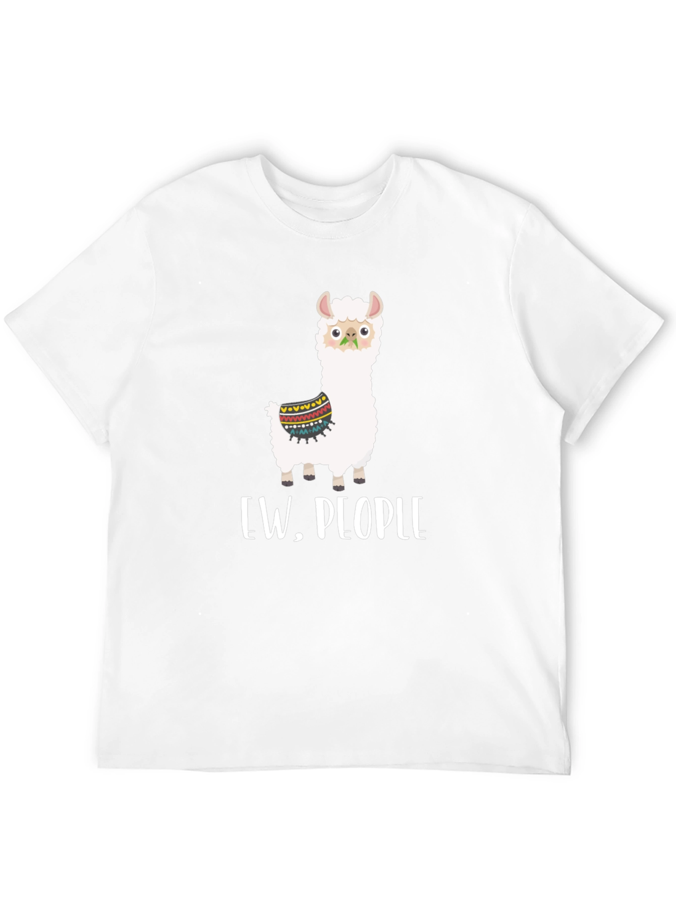Black Ew, People Llama Graphic Tee - Quirky Comfort view 12