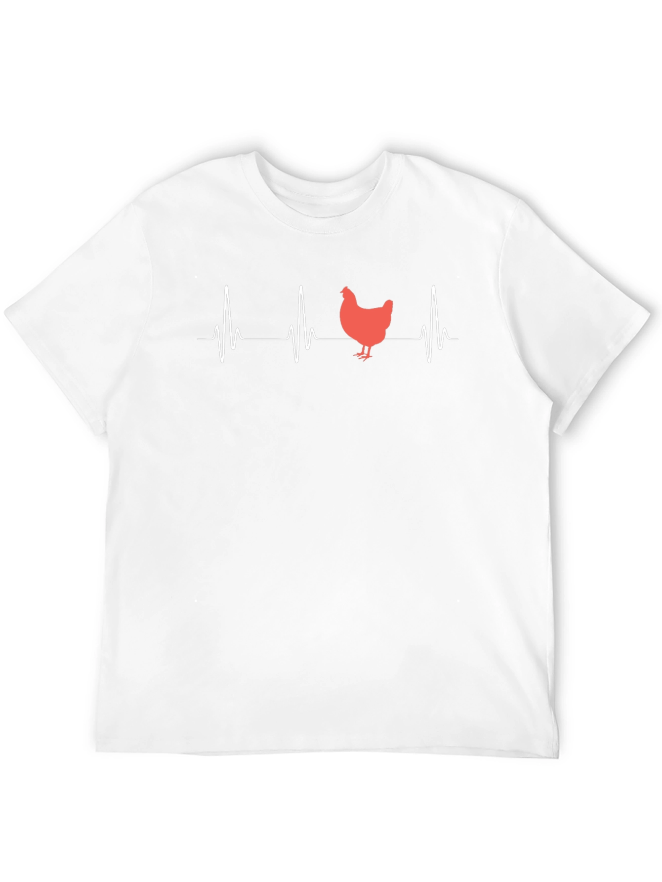 Black Chicken Heartbeat T-Shirt - Funny Animal Lover Tee view 12