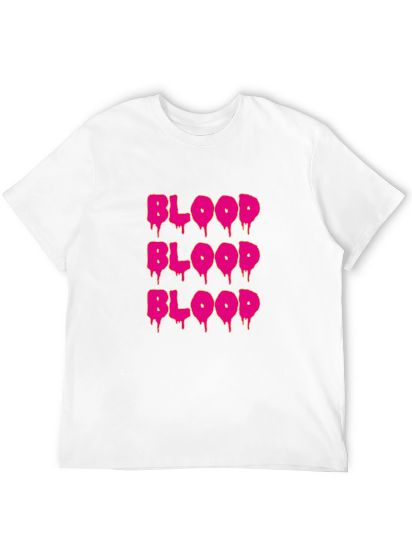 Black Blood Drip Graphic Tee - Statement T-Shirt view 12