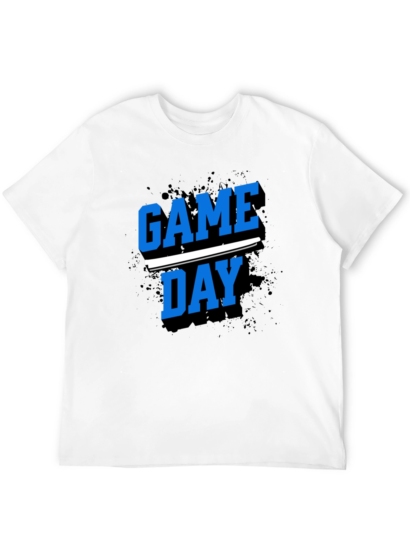 Black Game Day T-Shirt - Black Crew Neck Tee view 12