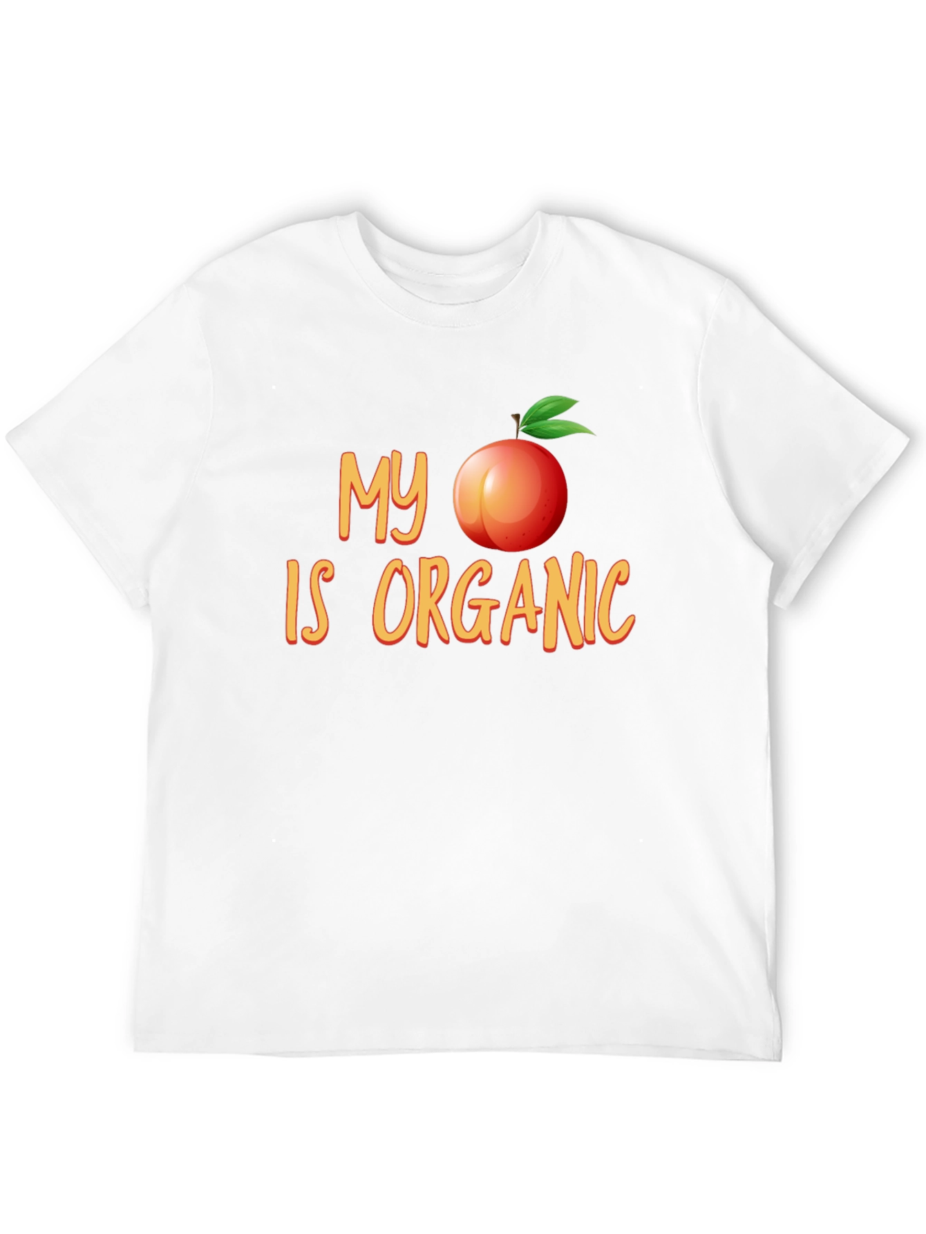 Black My Peach Is Organic Funny T-Shirt view 12