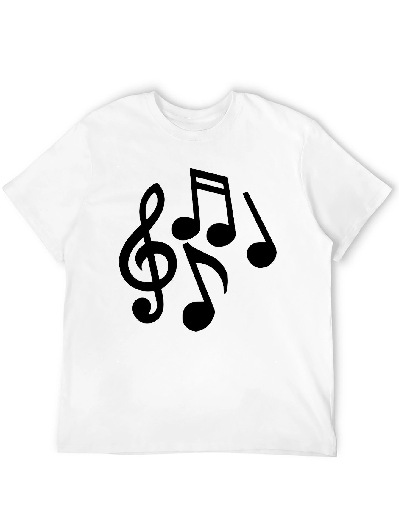 Black Musical Notes Graphic Tee - Black view 12