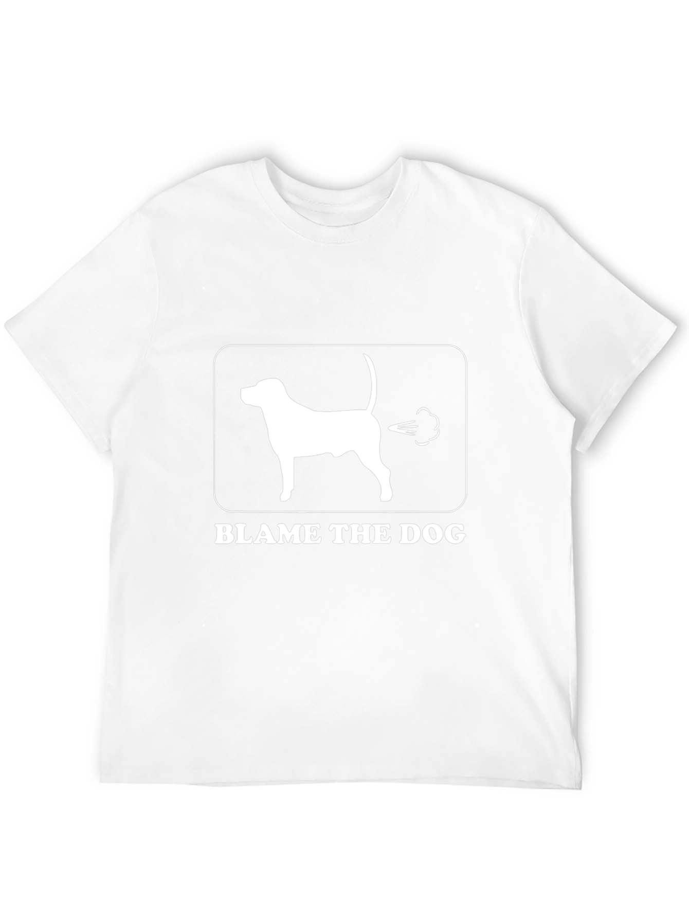 Black Blame the Dog Funny Graphic Tee view 12