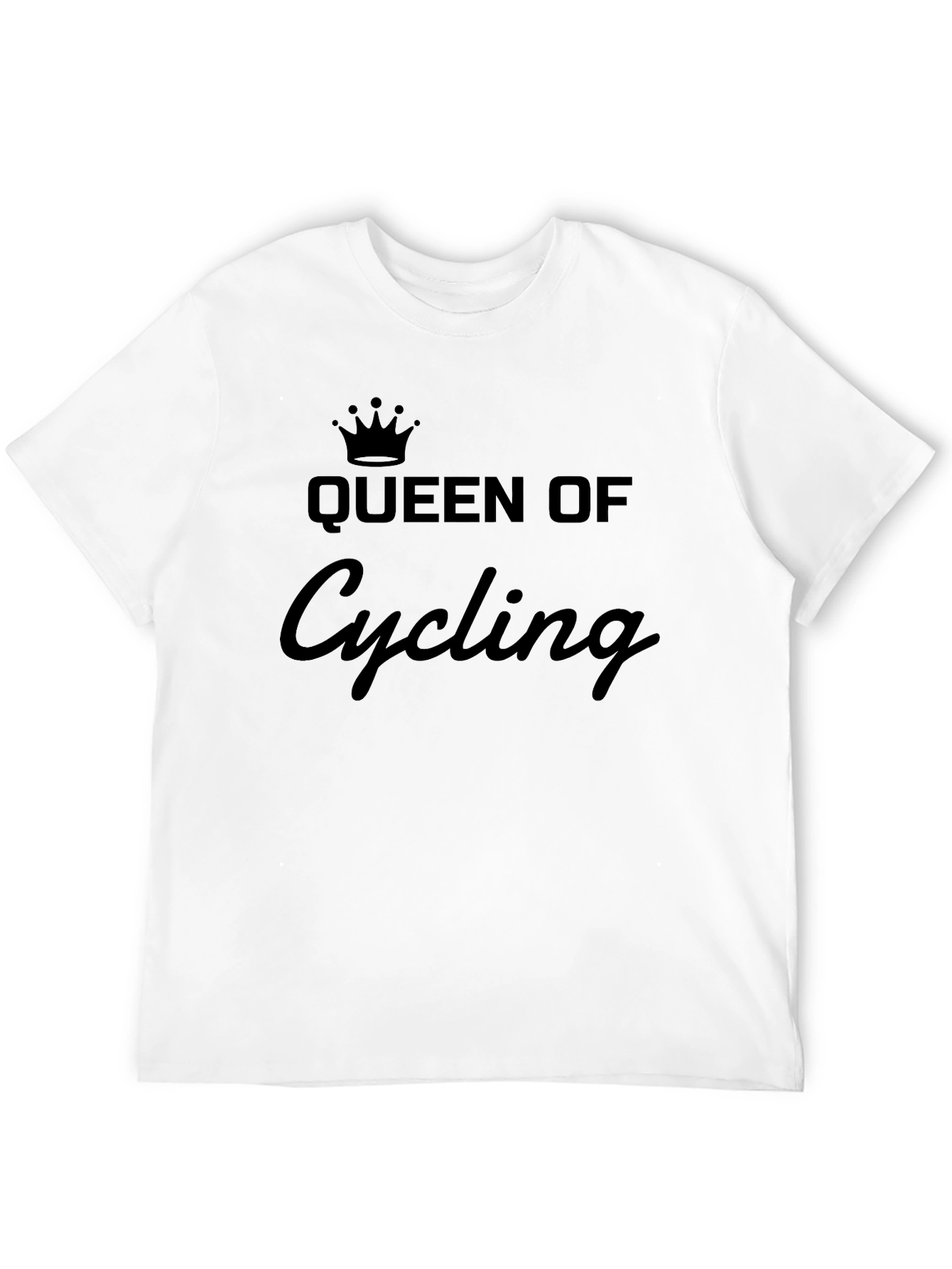Black Queen of Cycling T-Shirt - Black view 12