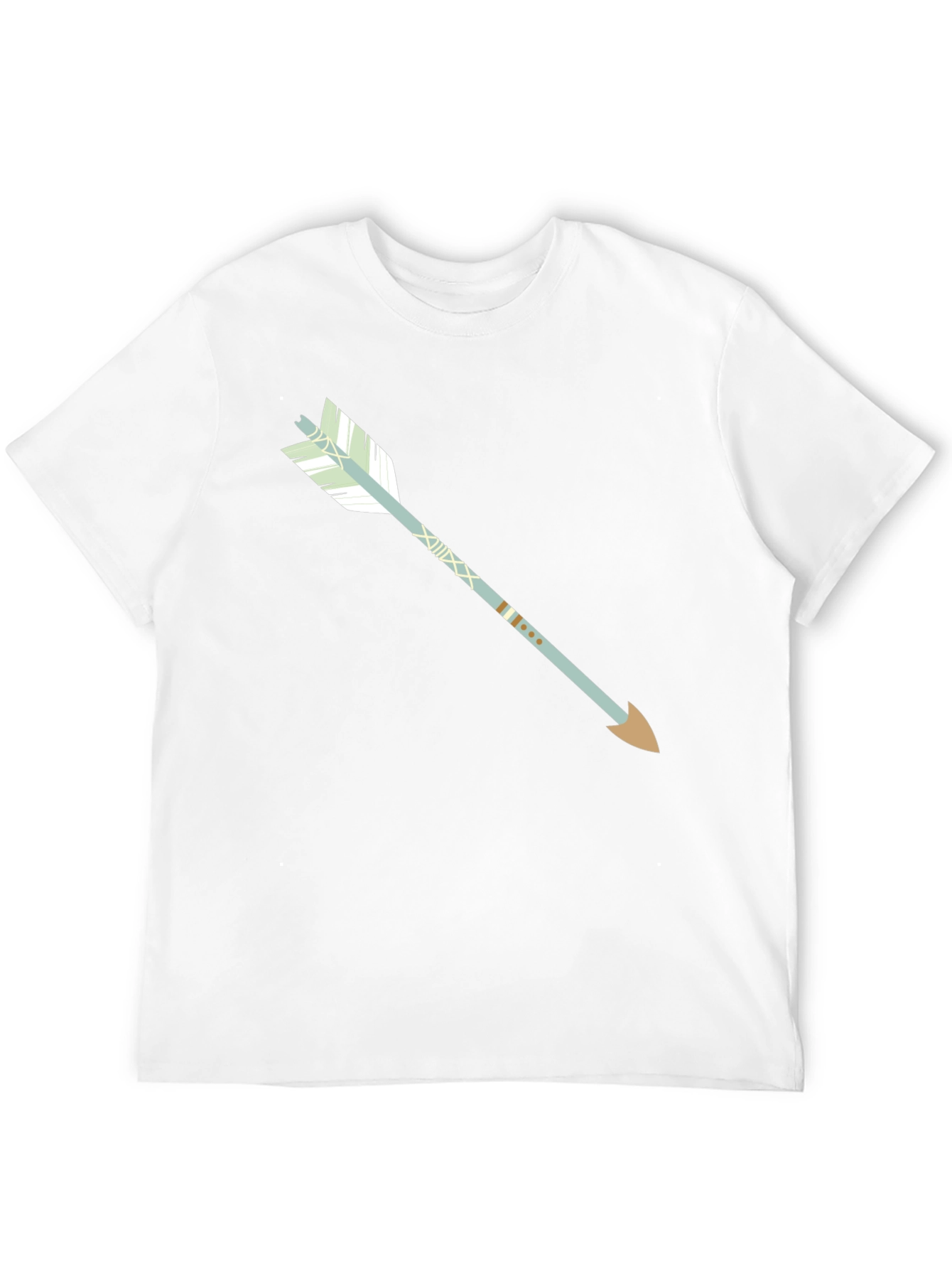 Black Modern Arrow Graphic Tee - Black view 12